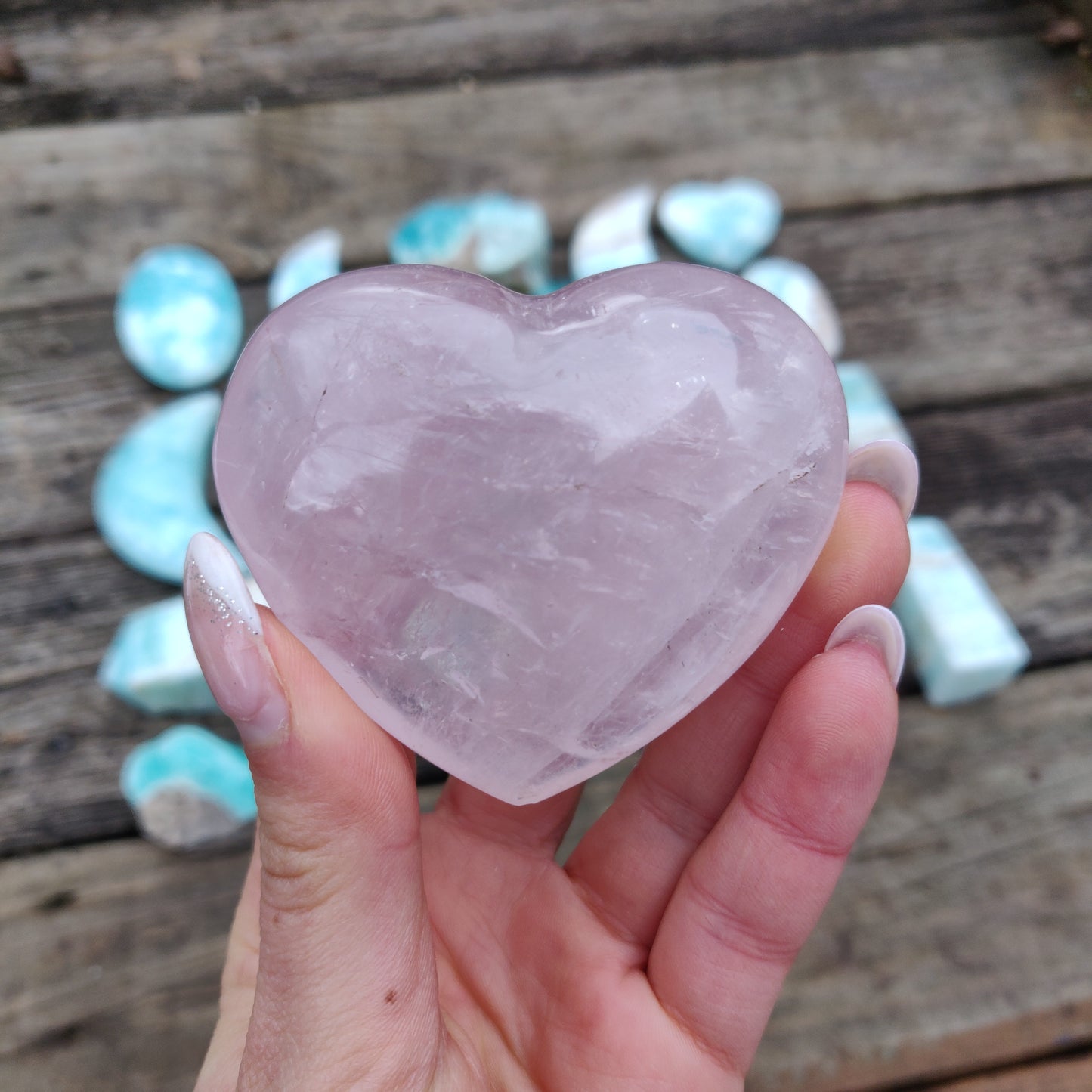 Star Rose Quartz Heart (#18RQ) - Simply Affinity
