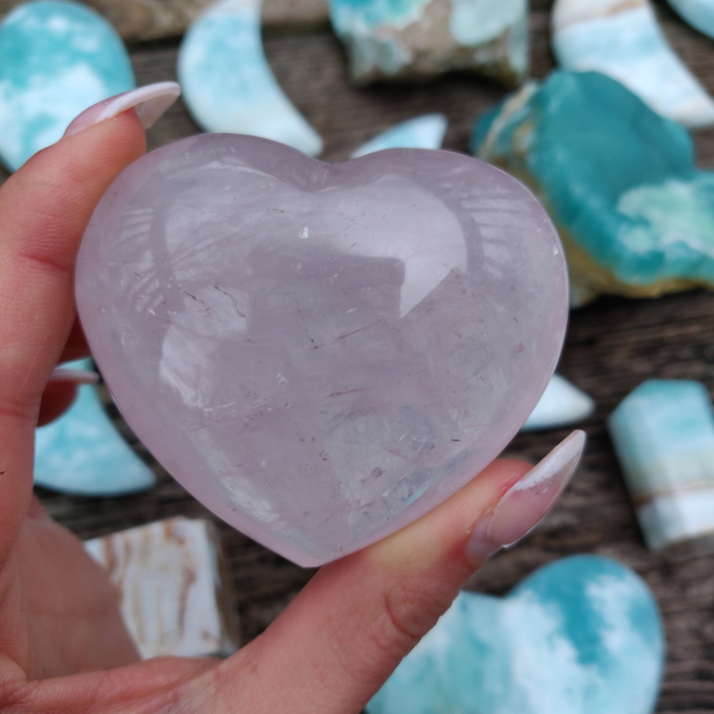 Star Rose Quartz Heart (#18RQ) - Simply Affinity