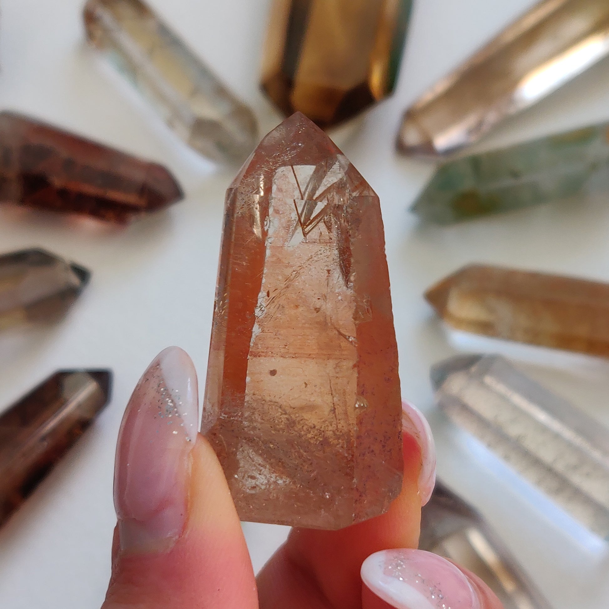 Garden Quartz Point, Lodolite Point (#19G) - Simply Affinity