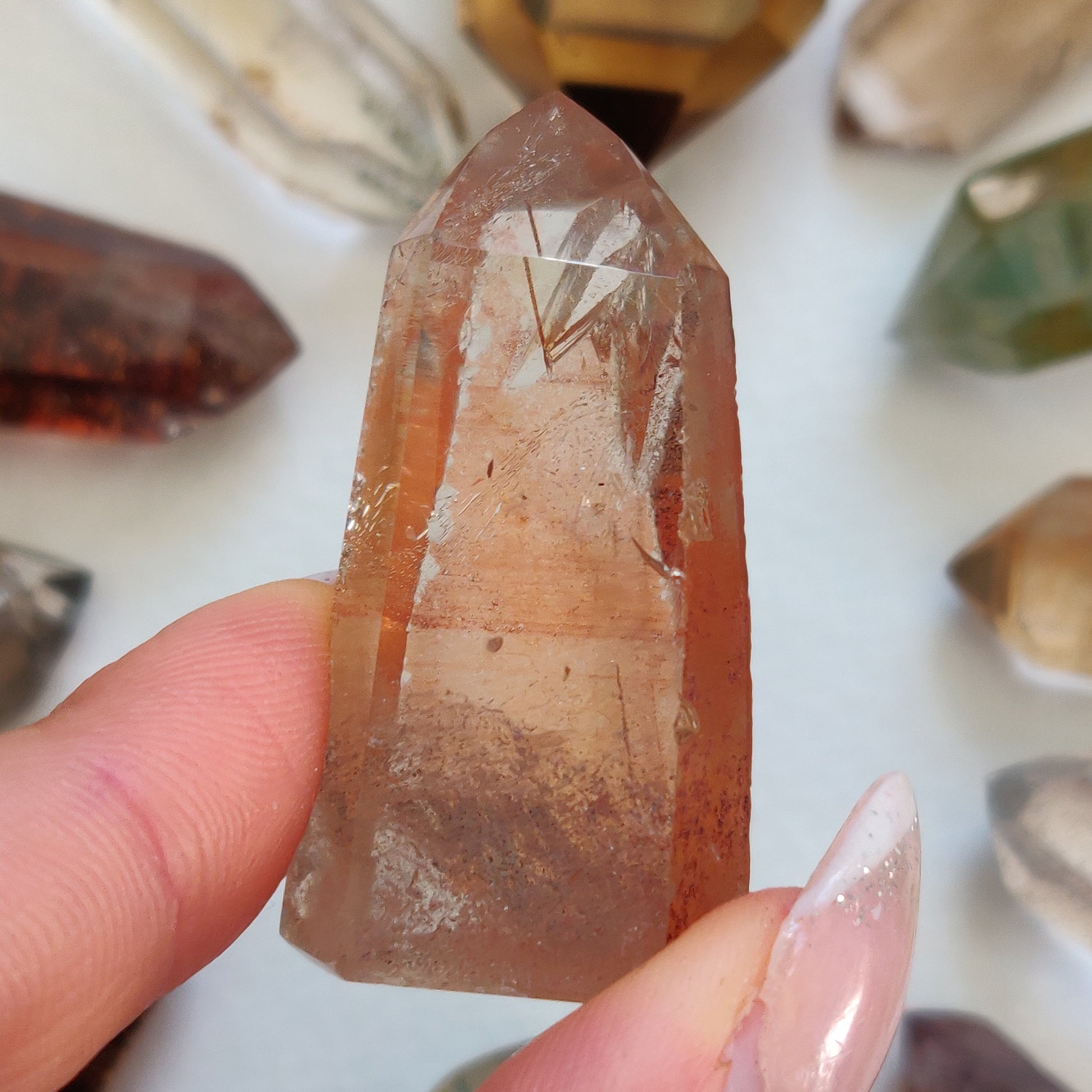 Garden Quartz Point, Lodolite Point (#19G) - Simply Affinity