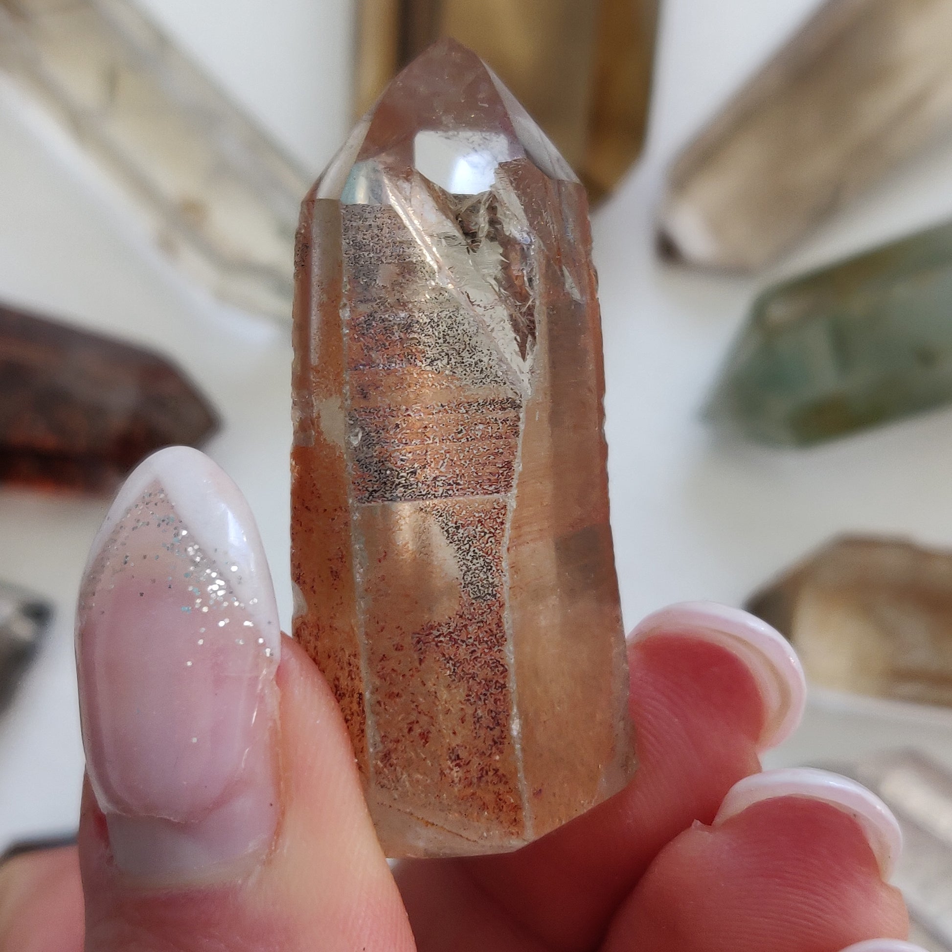 Garden Quartz Point, Lodolite Point (#19G) - Simply Affinity