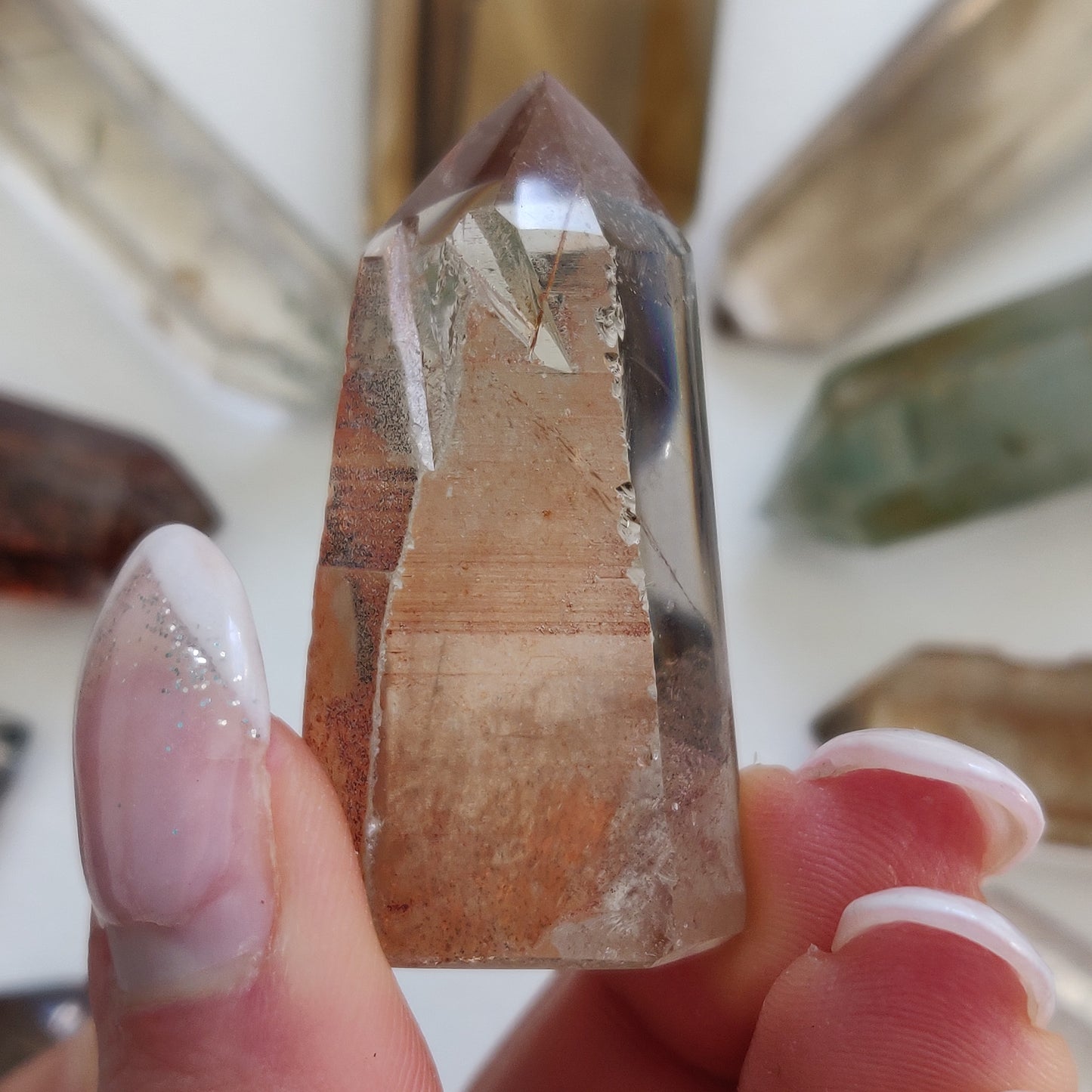 Garden Quartz Point, Lodolite Point (#19G) - Simply Affinity