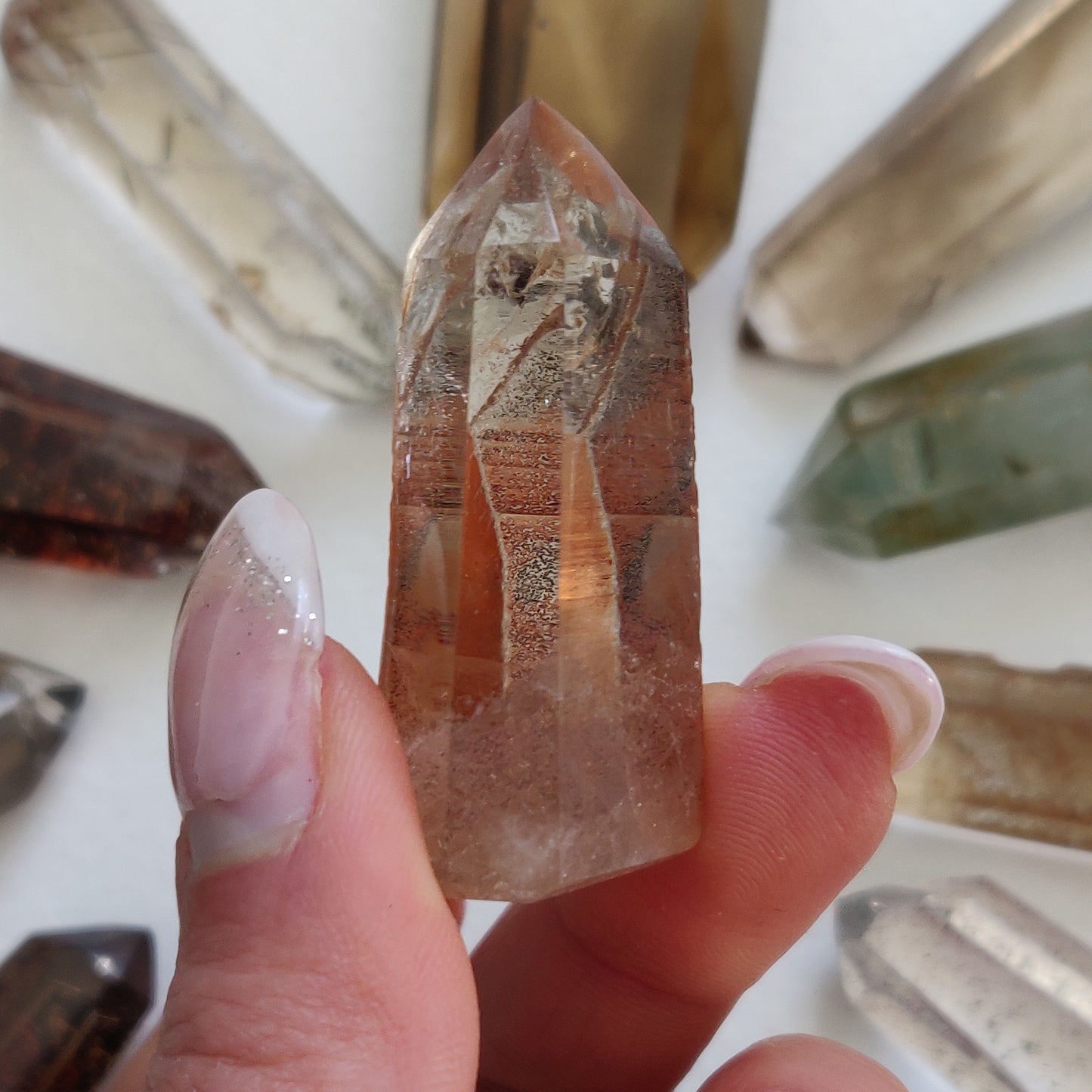 Garden Quartz Point, Lodolite Point (#19G) - Simply Affinity