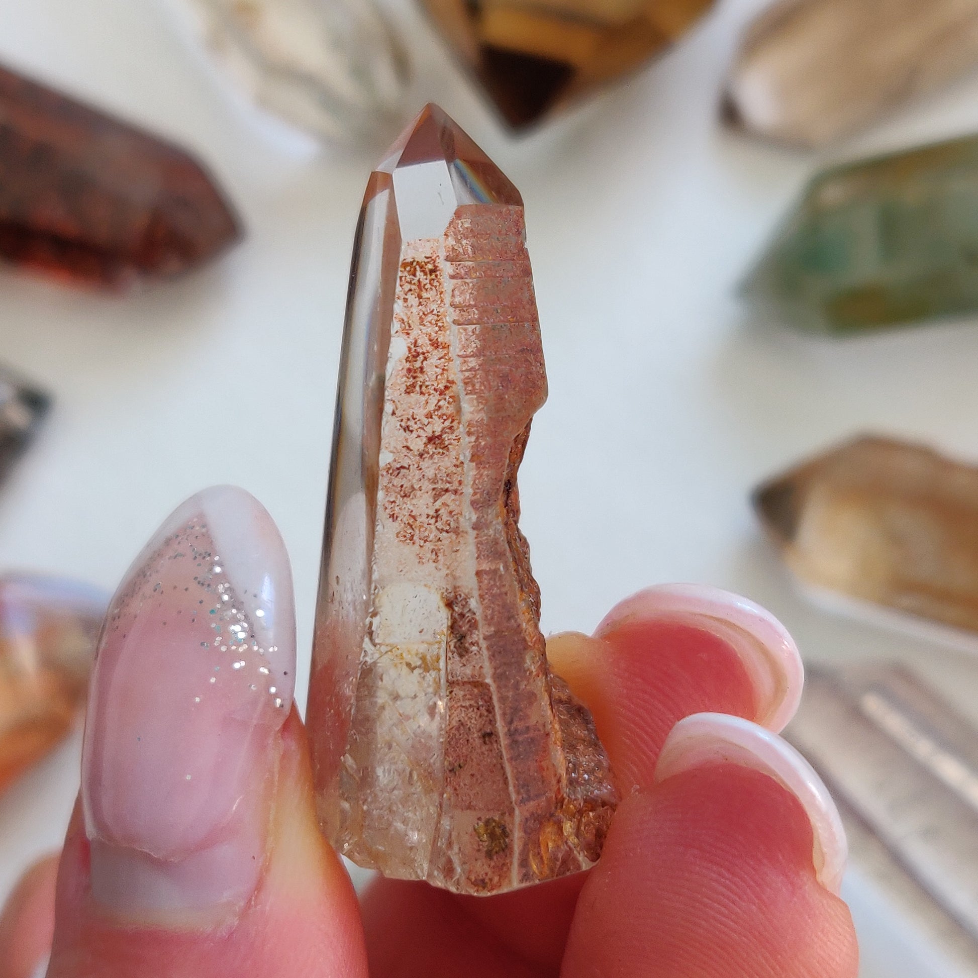 Garden Quartz Point, Lodolite Point (#20G) - Simply Affinity