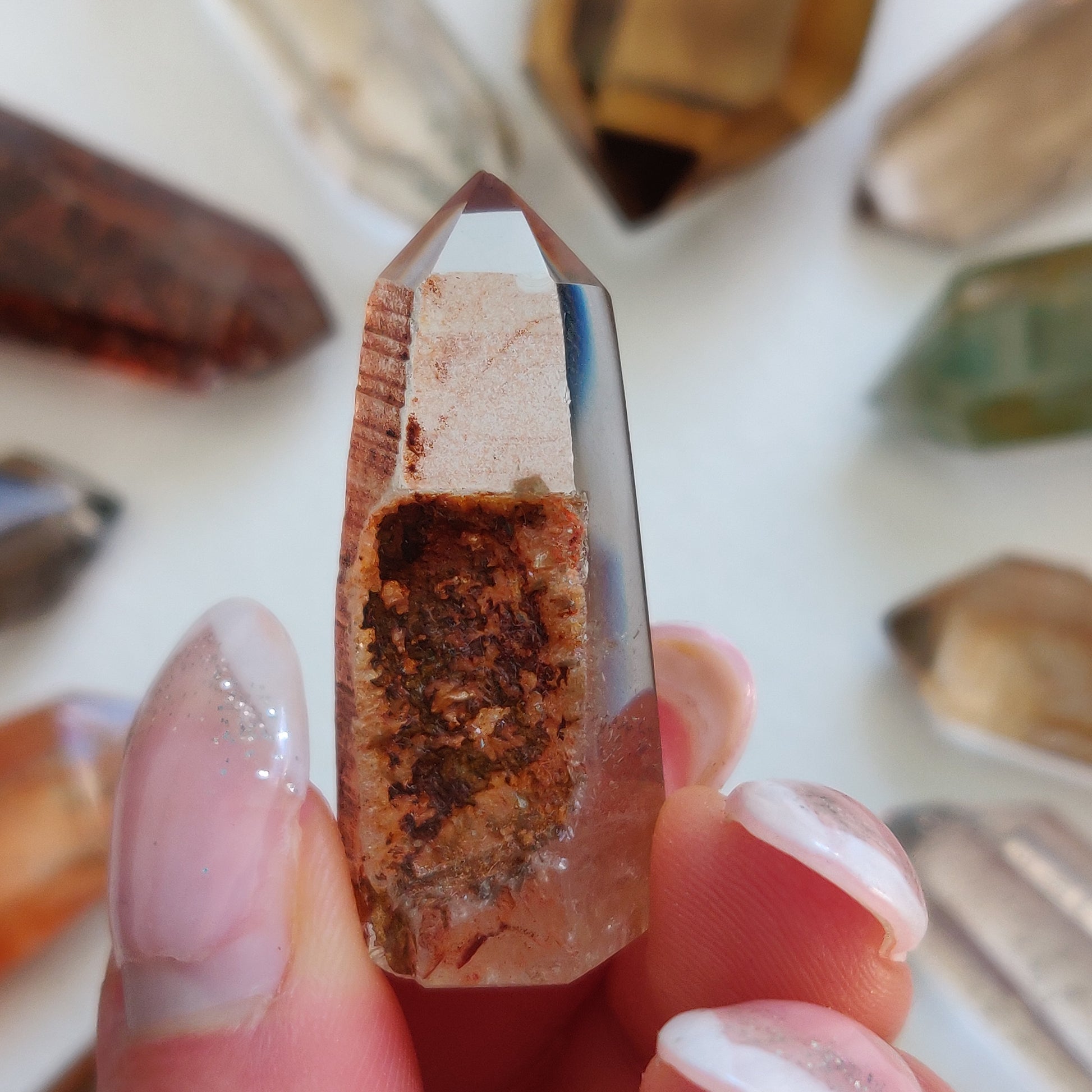 Garden Quartz Point, Lodolite Point (#20G) - Simply Affinity