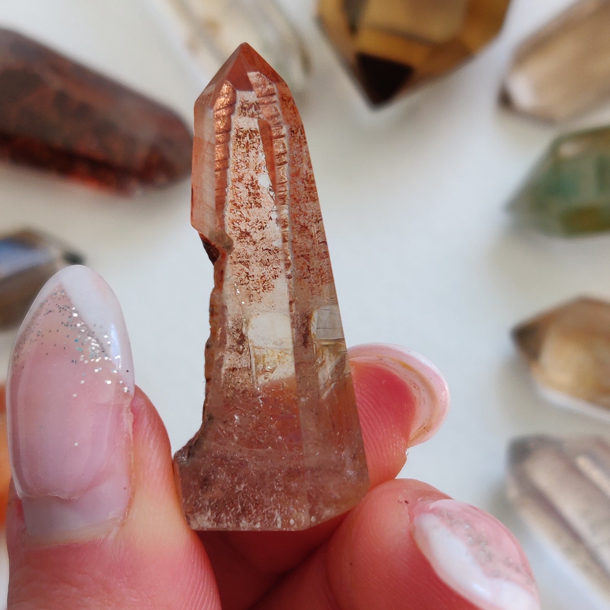Garden Quartz Point, Lodolite Point (#20G) - Simply Affinity