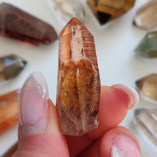 Garden Quartz Point, Lodolite Point (#20G) - Simply Affinity