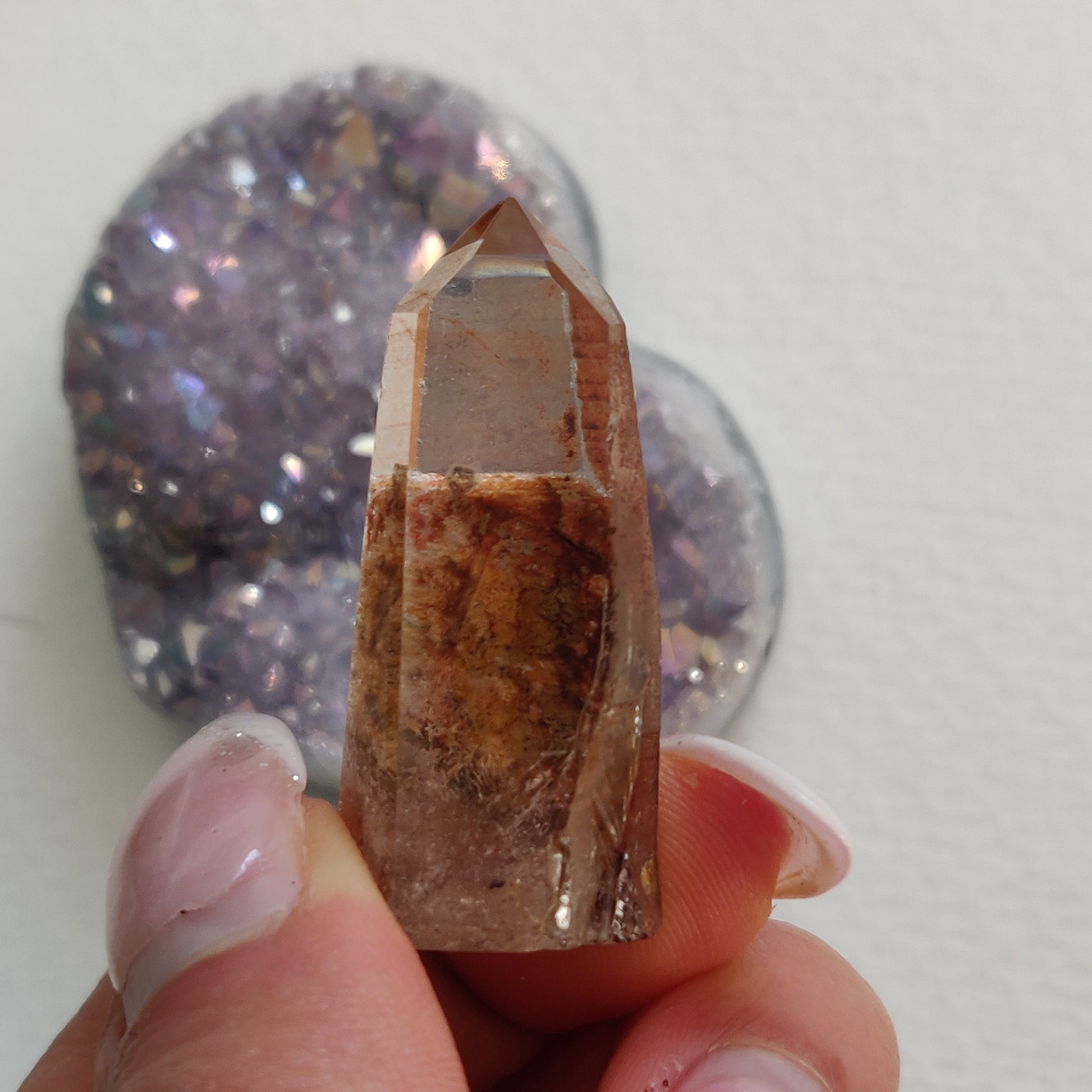 Garden Quartz Point, Lodolite Point (#20G) - Simply Affinity