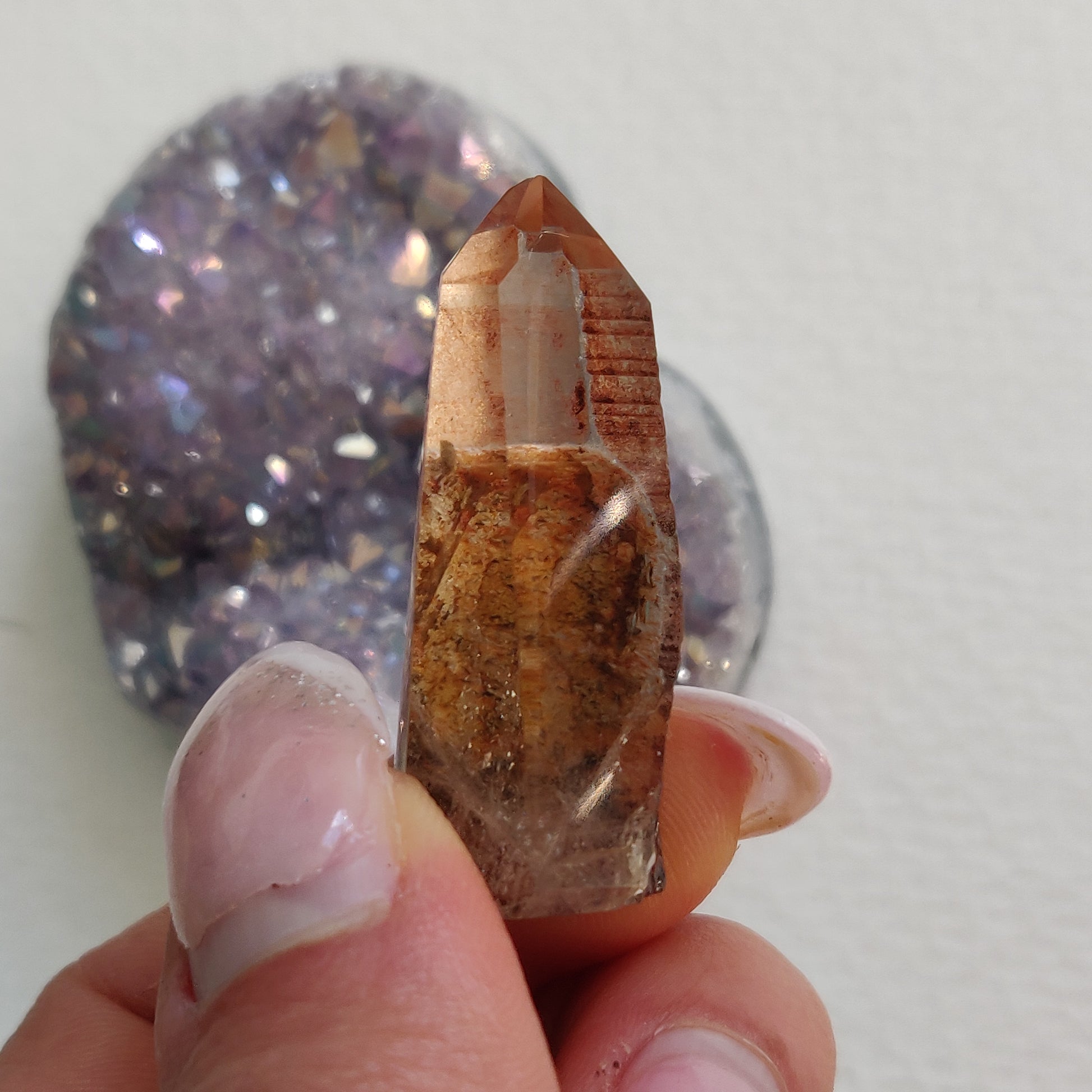 Garden Quartz Point, Lodolite Point (#20G) - Simply Affinity