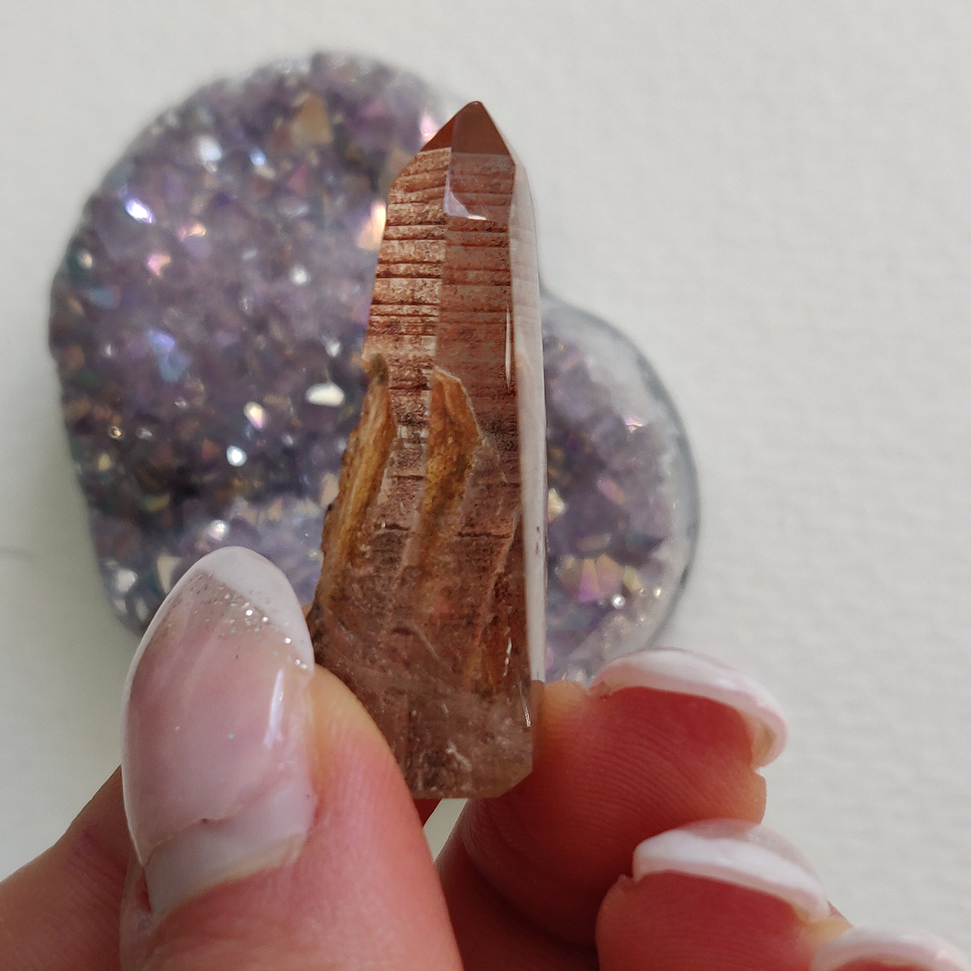 Garden Quartz Point, Lodolite Point (#20G) - Simply Affinity