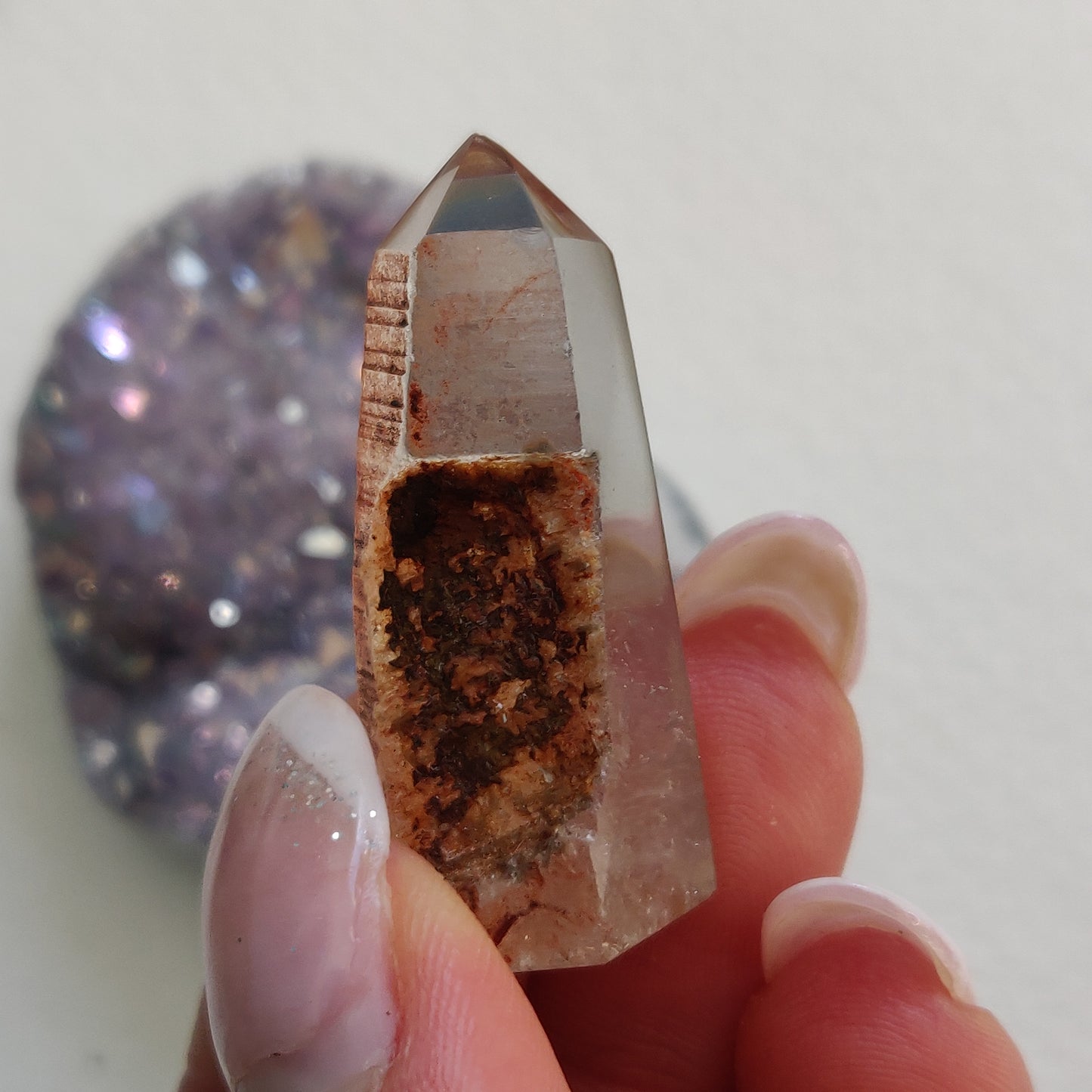 Garden Quartz Point, Lodolite Point (#20G) - Simply Affinity