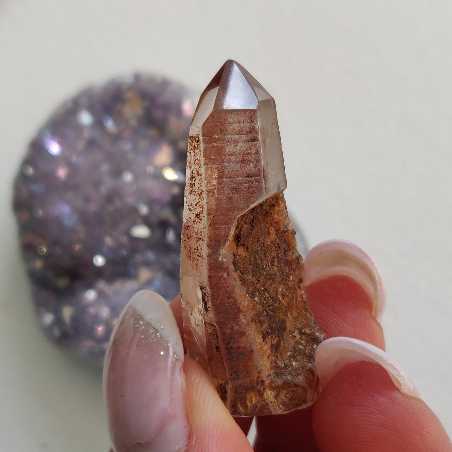 Garden Quartz Point, Lodolite Point (#20G) - Simply Affinity
