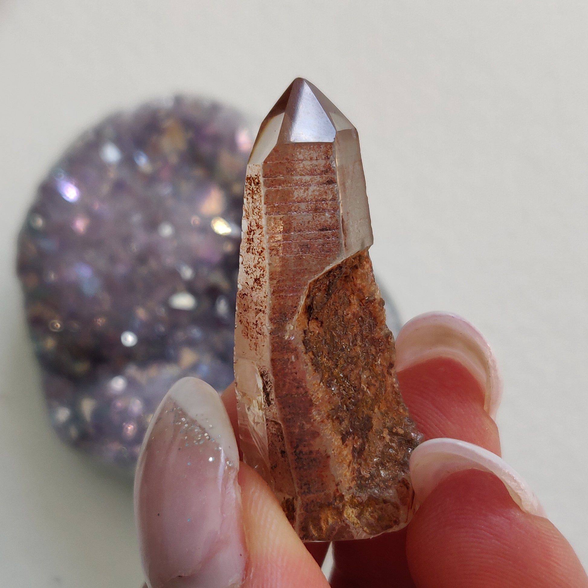 Garden Quartz Point, Lodolite Point (#20G) - Simply Affinity