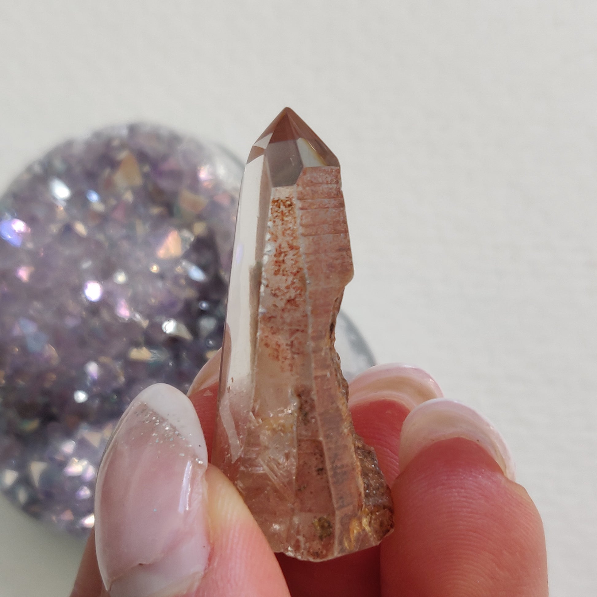 Garden Quartz Point, Lodolite Point (#20G) - Simply Affinity