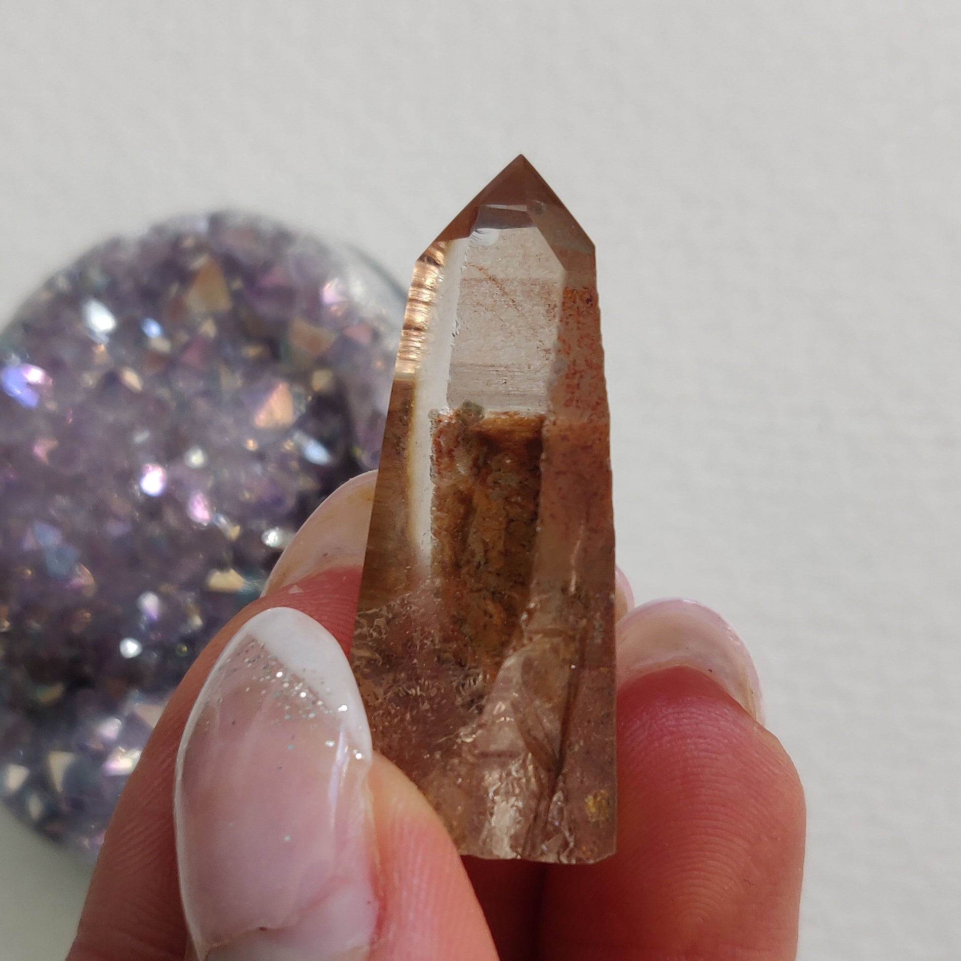 Garden Quartz Point, Lodolite Point (#20G) - Simply Affinity