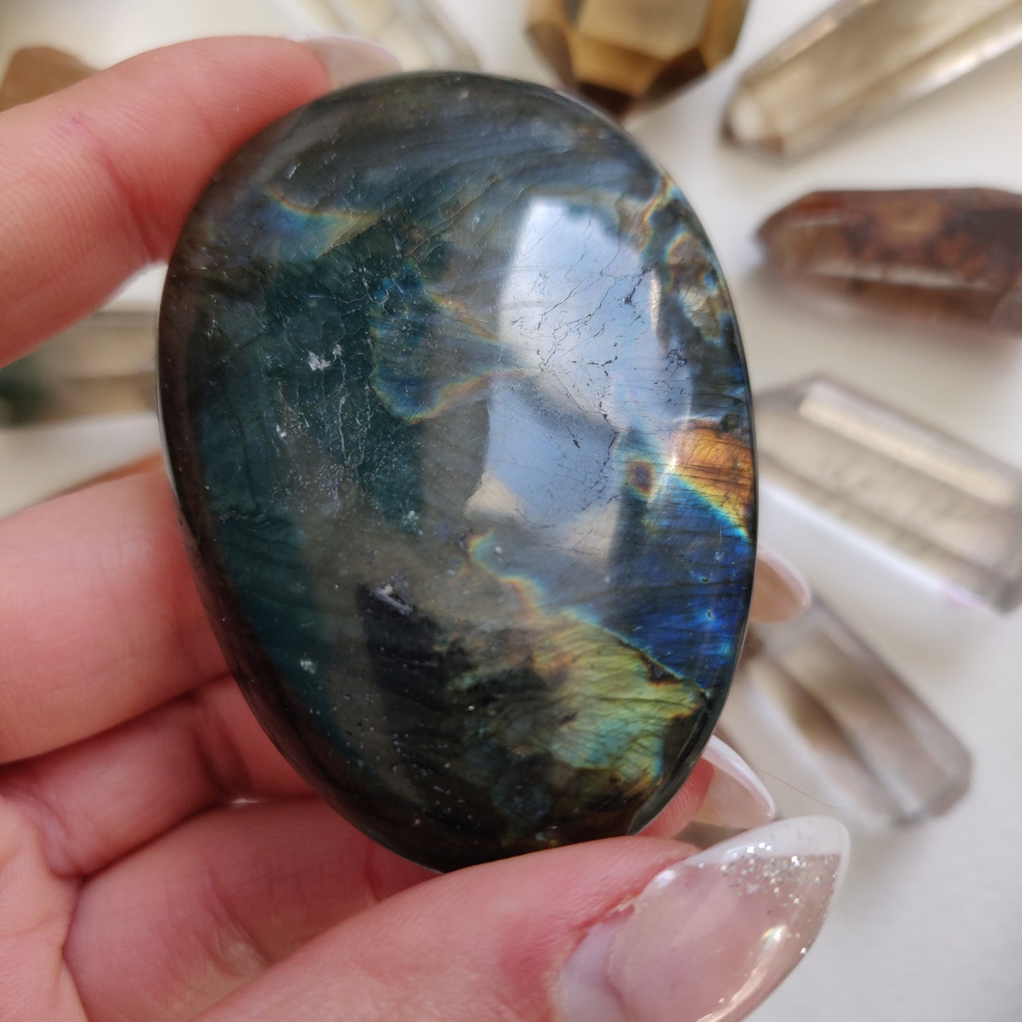 Labradorite Palm Stone (#35) - Simply Affinity