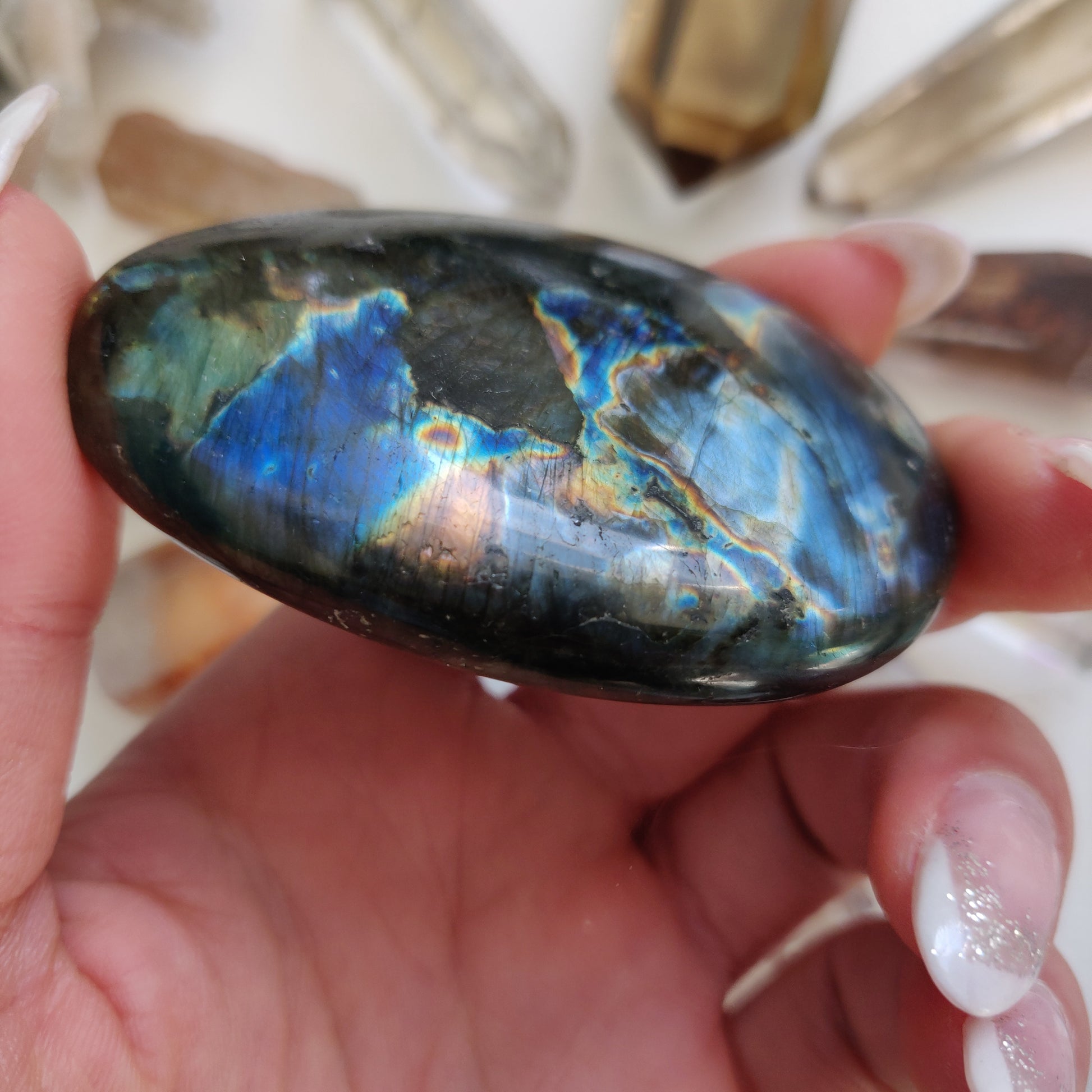 Labradorite Palm Stone (#35) - Simply Affinity
