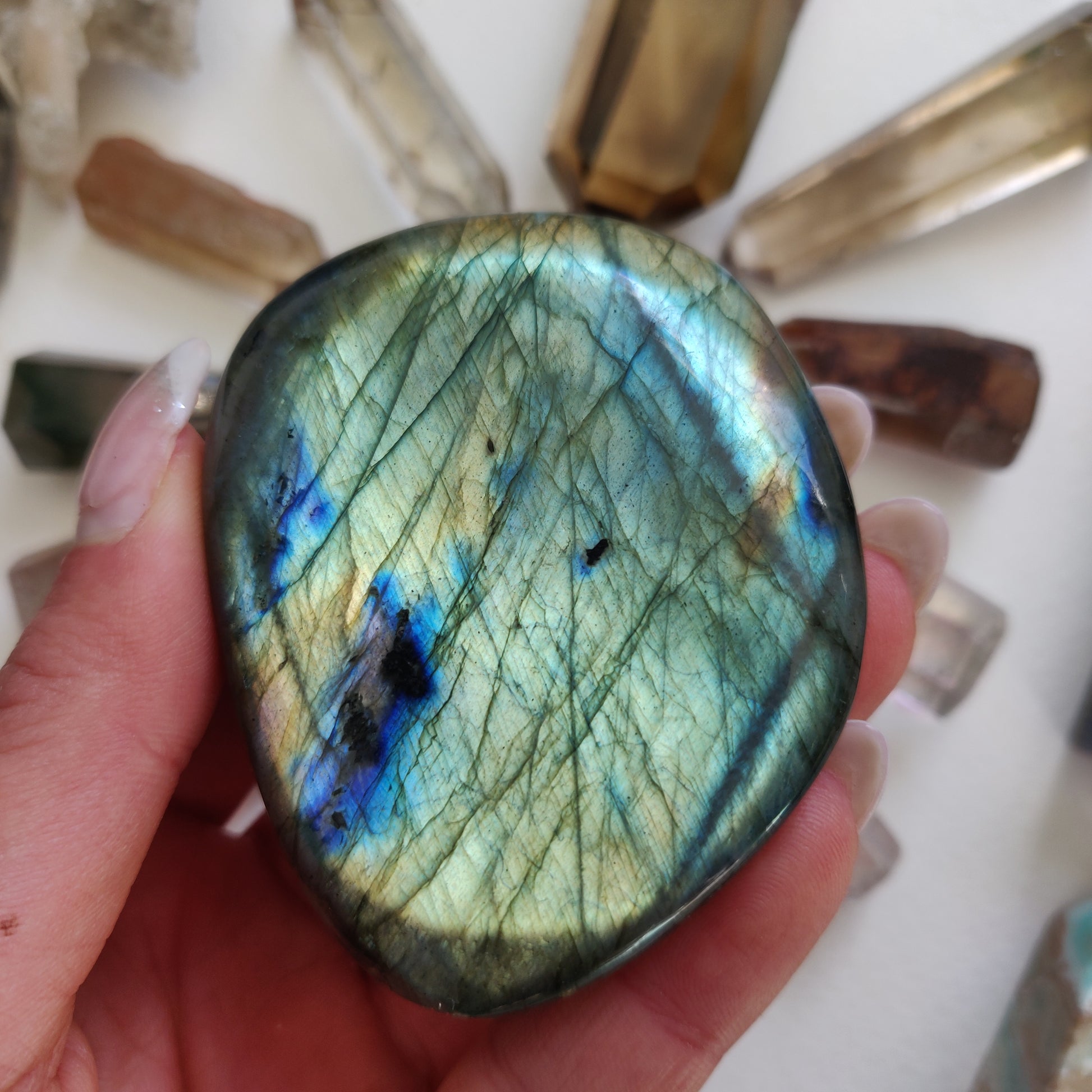 Labradorite Palm Stone (#46) - Simply Affinity