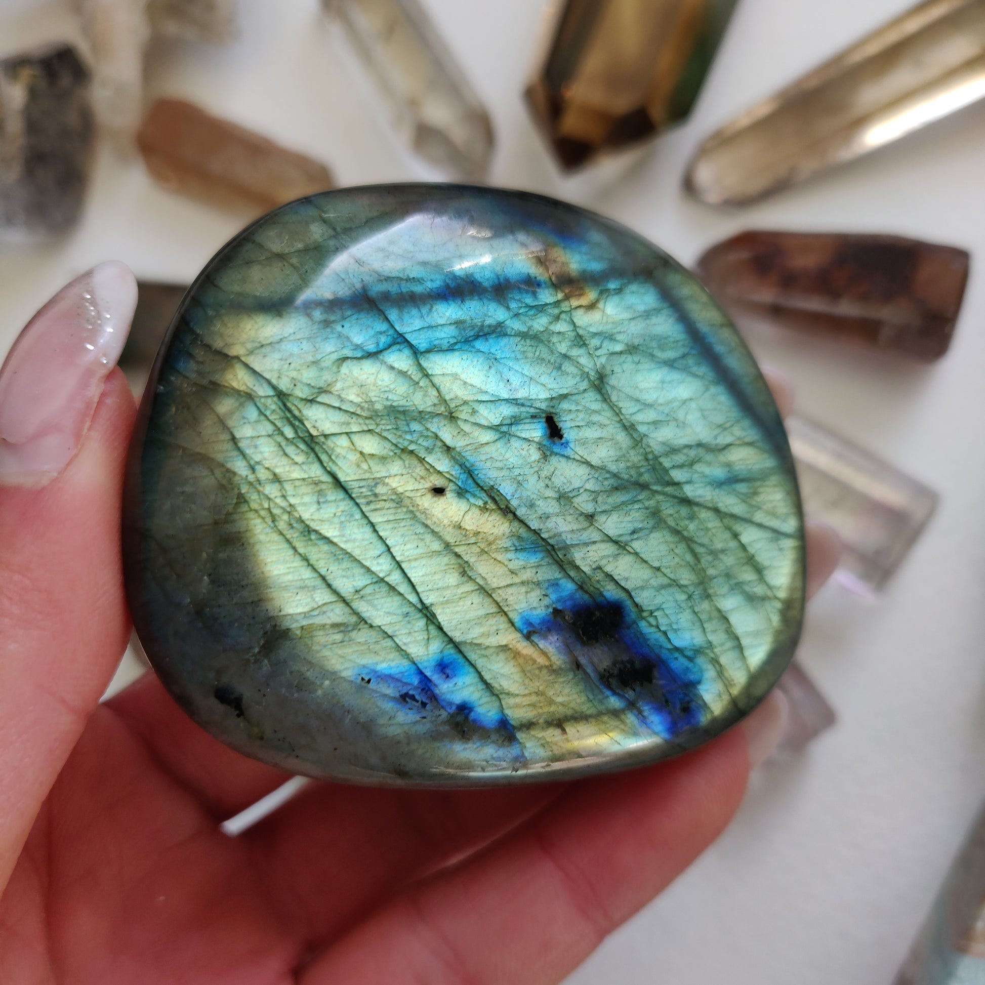 Labradorite Palm Stone (#46) - Simply Affinity