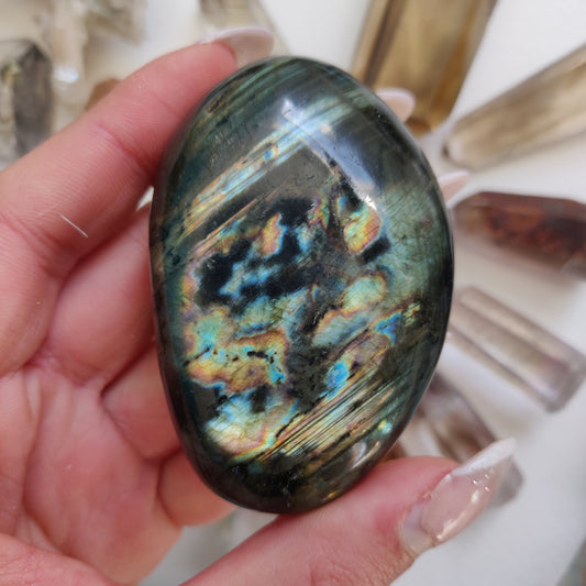 Labradorite Palm Stone (#63) - Simply Affinity
