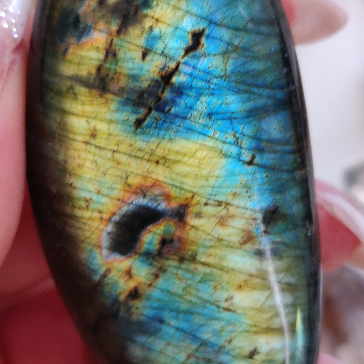 Labradorite Palm Stone (#68) - Simply Affinity