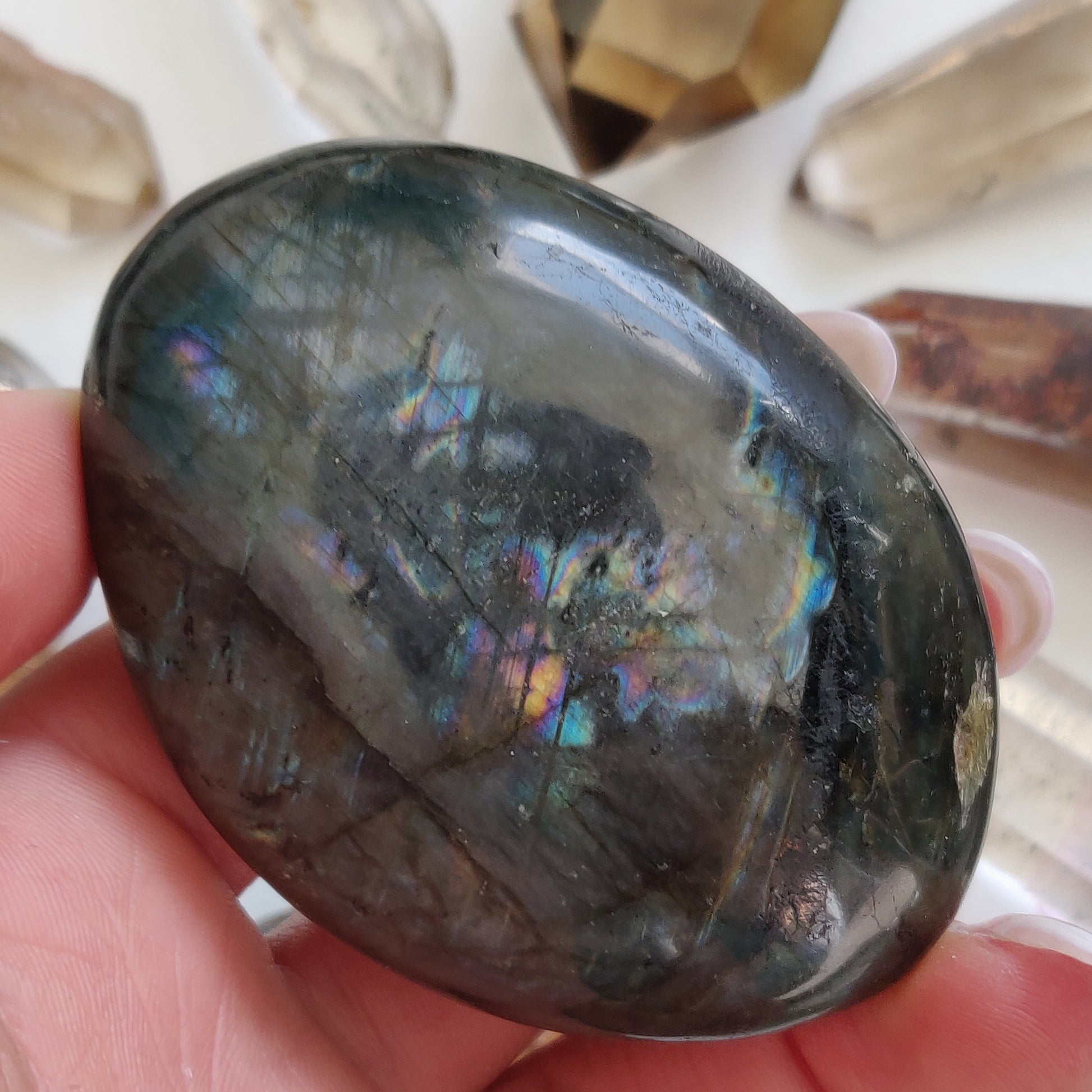 Labradorite Palm Stone (#103) - Simply Affinity
