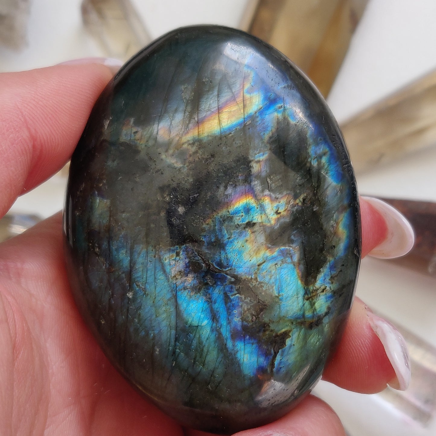 Labradorite Palm Stone (#103) - Simply Affinity
