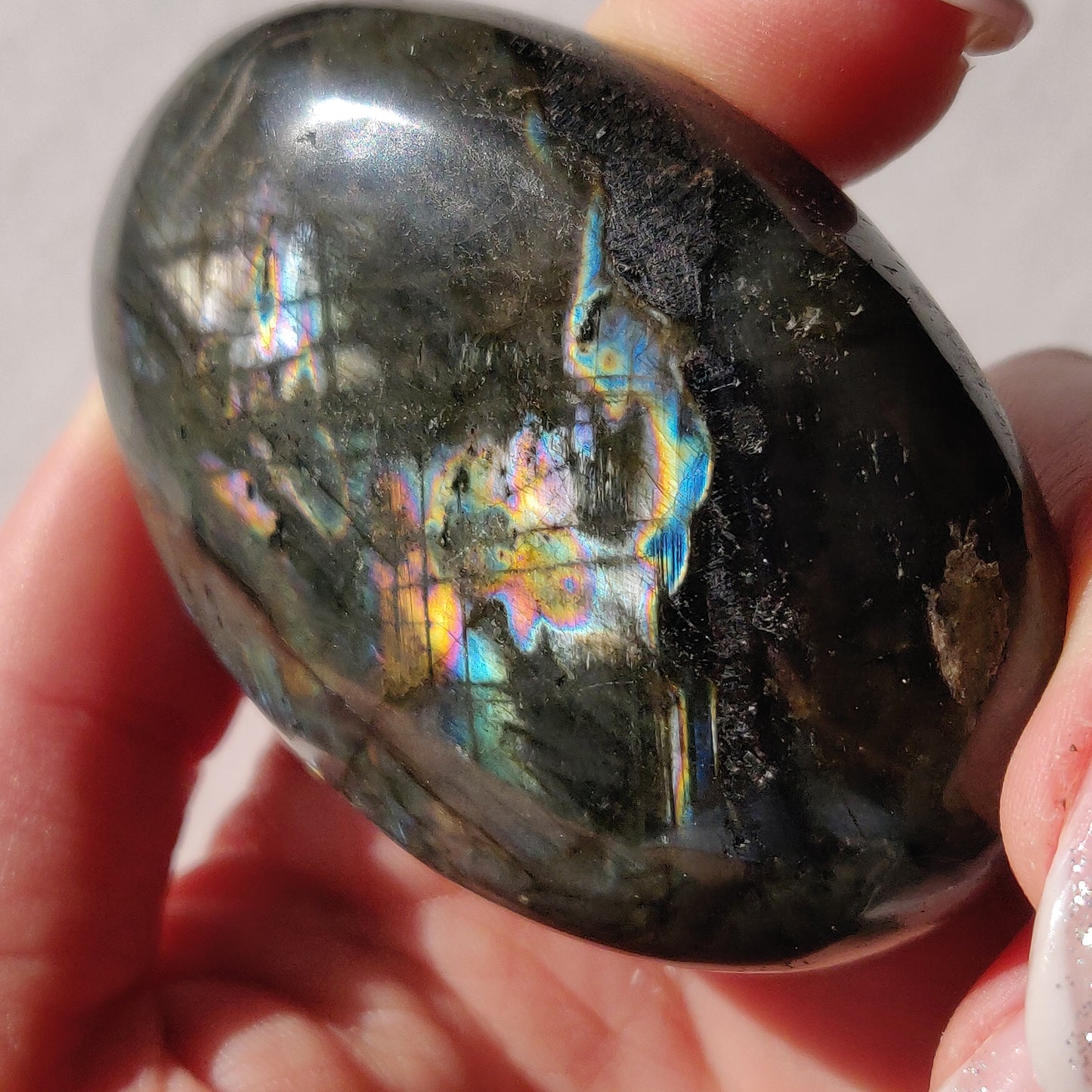 Labradorite Palm Stone (#103) - Simply Affinity
