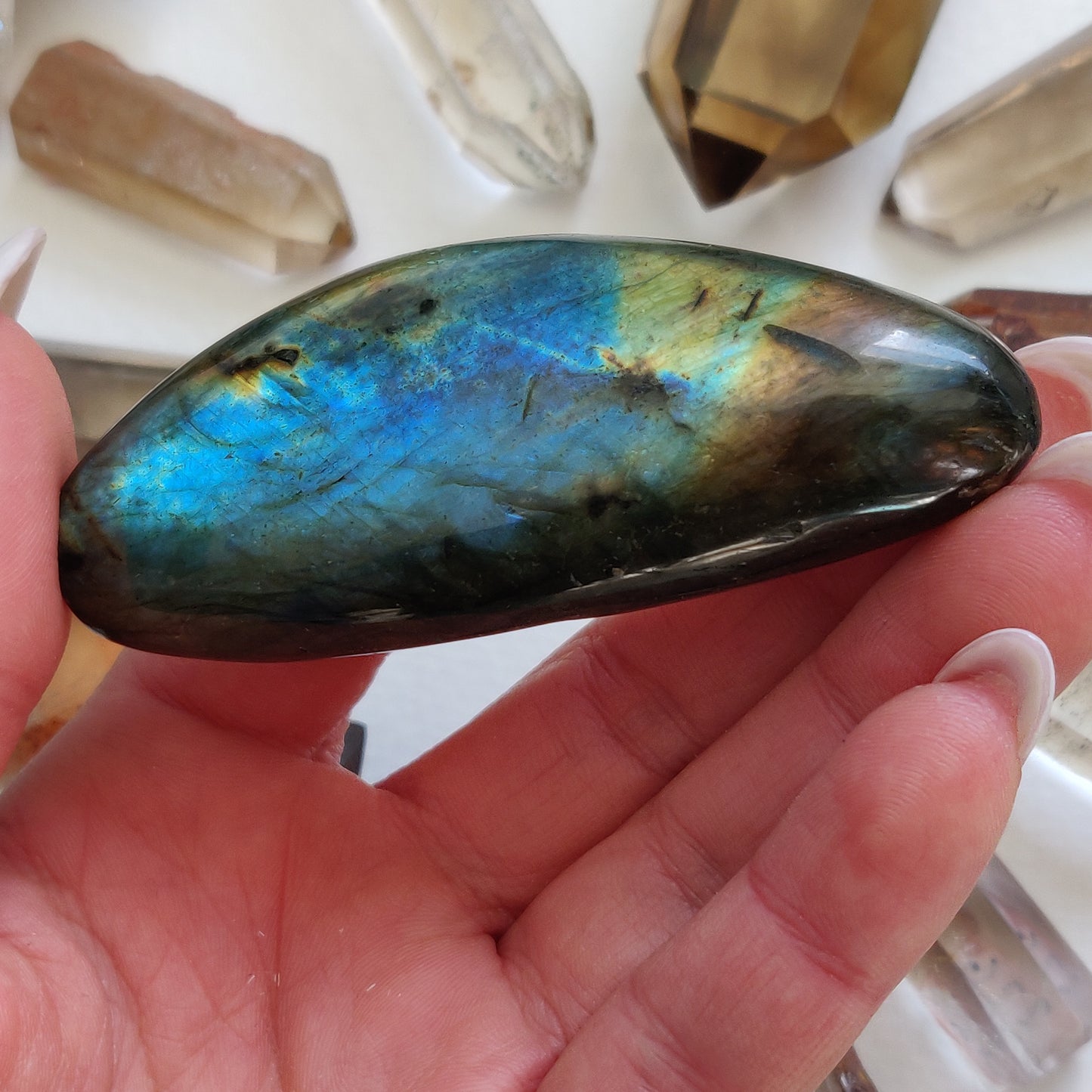Labradorite Palm Stone (#134) - Simply Affinity