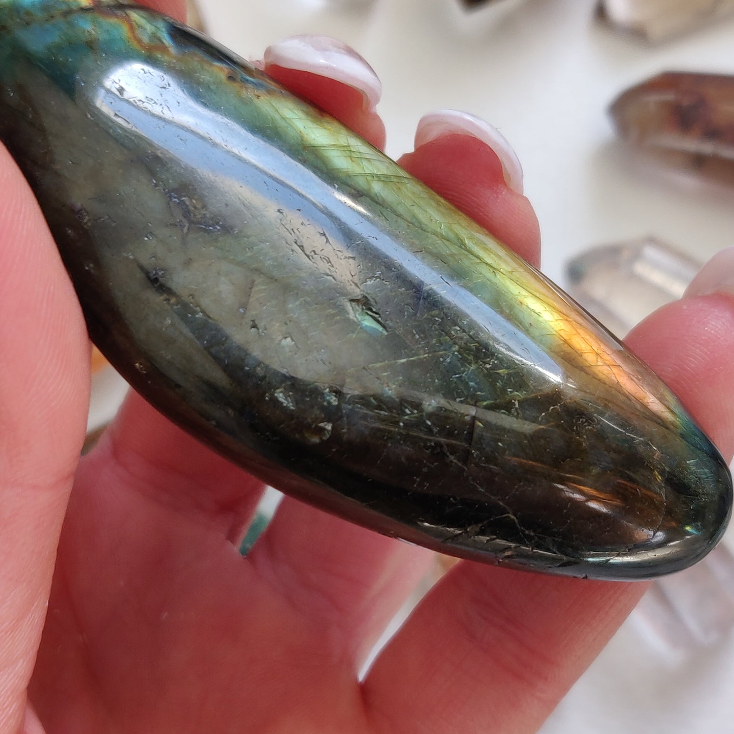 Labradorite Palm Stone (#134) - Simply Affinity