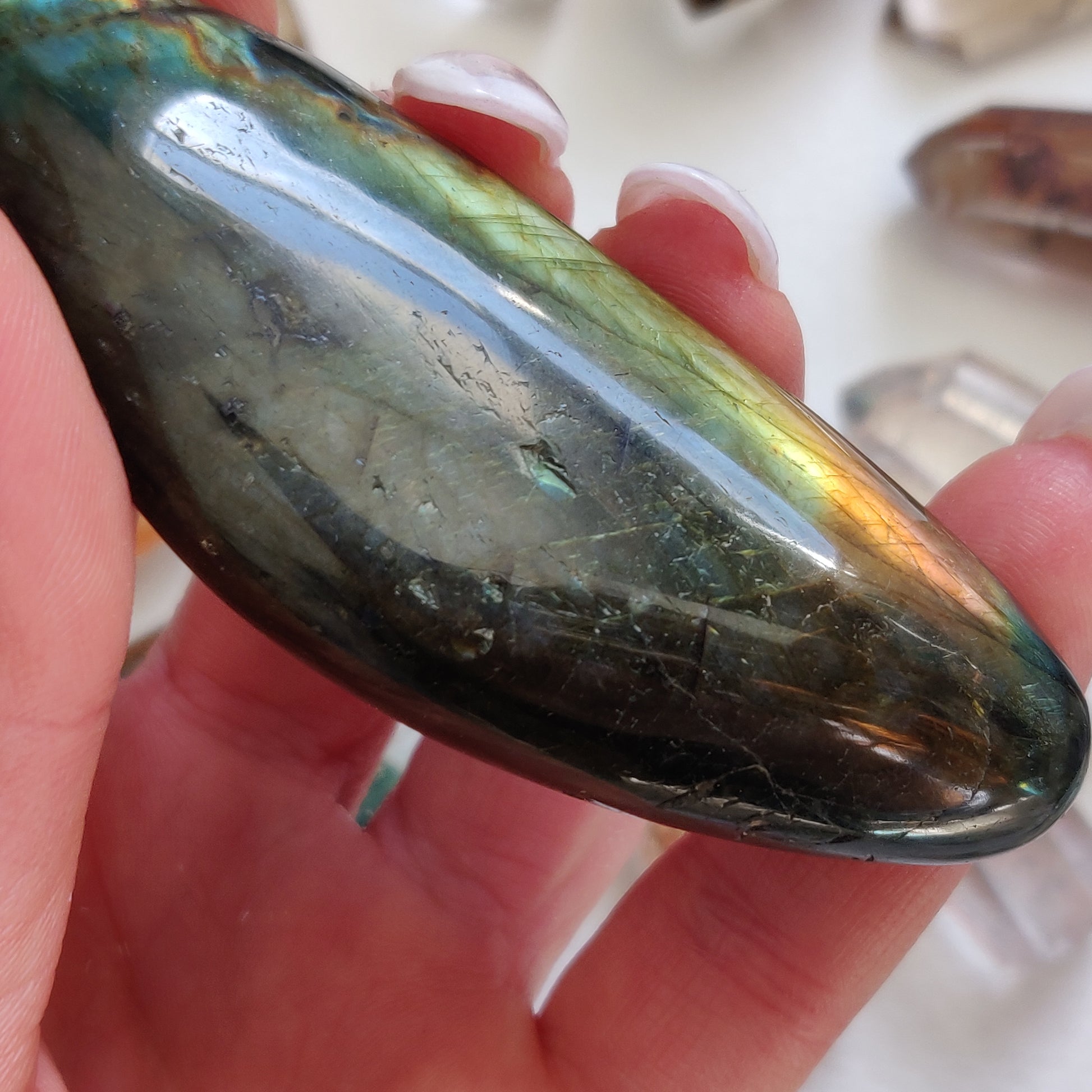 Labradorite Palm Stone (#134) - Simply Affinity