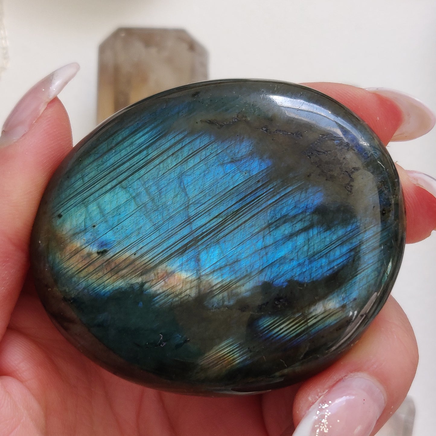 Labradorite Palm Stone (#167) - Simply Affinity