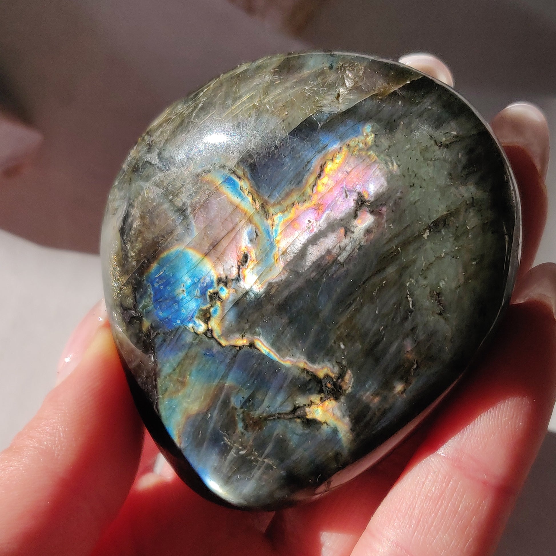 Labradorite Palm Stone (#215) - Simply Affinity