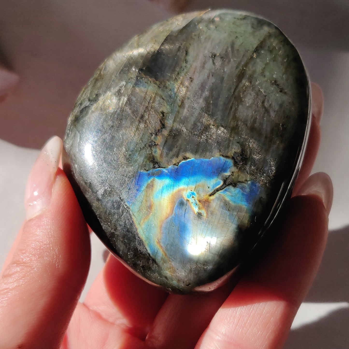Labradorite Palm Stone (#215) - Simply Affinity