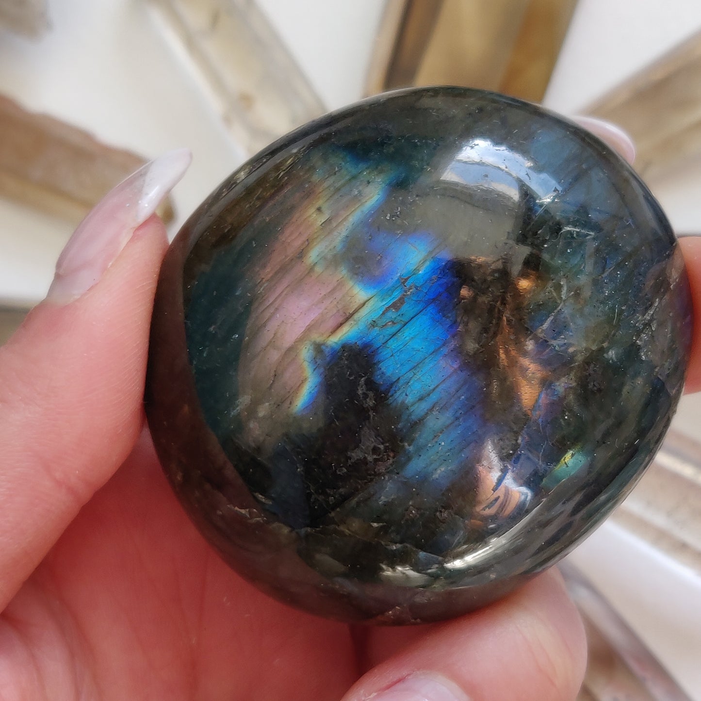 Labradorite Palm Stone (#240) - Simply Affinity