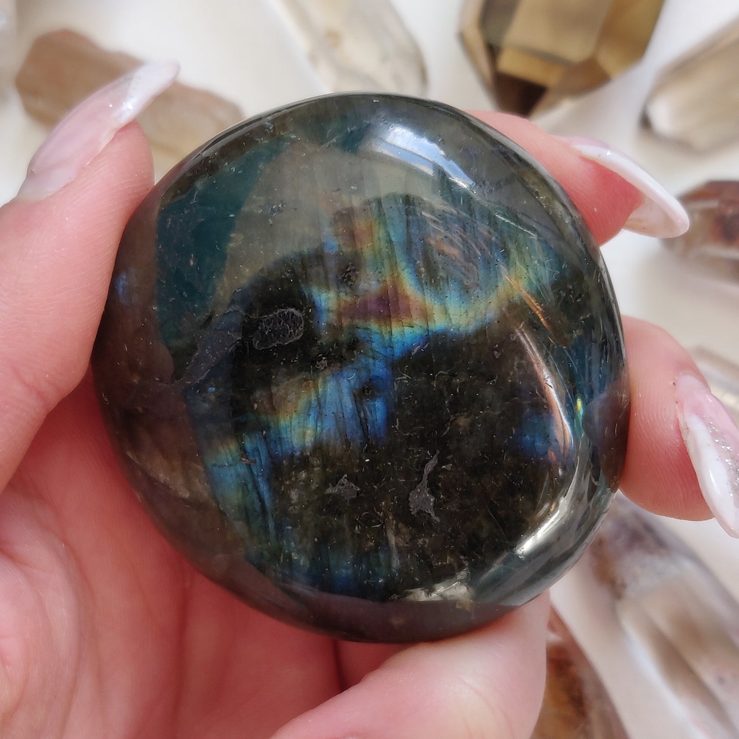 Labradorite Palm Stone (#240) - Simply Affinity