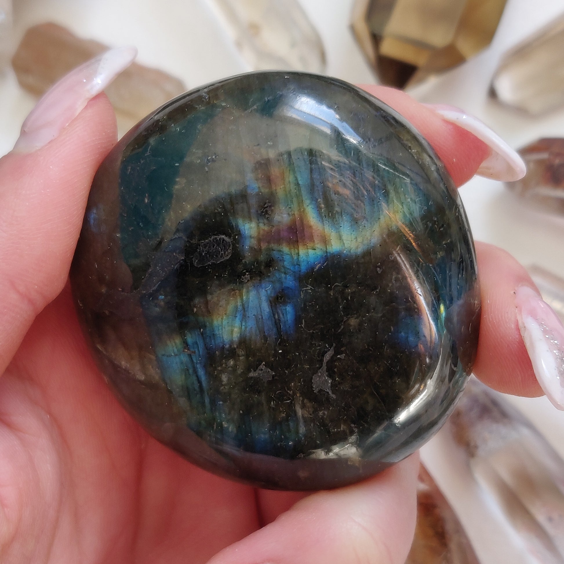 Labradorite Palm Stone (#240) - Simply Affinity