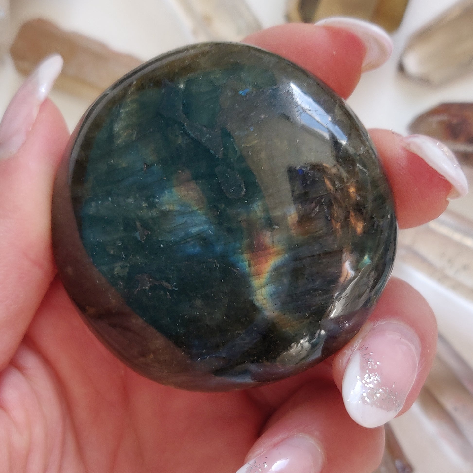 Labradorite Palm Stone (#240) - Simply Affinity