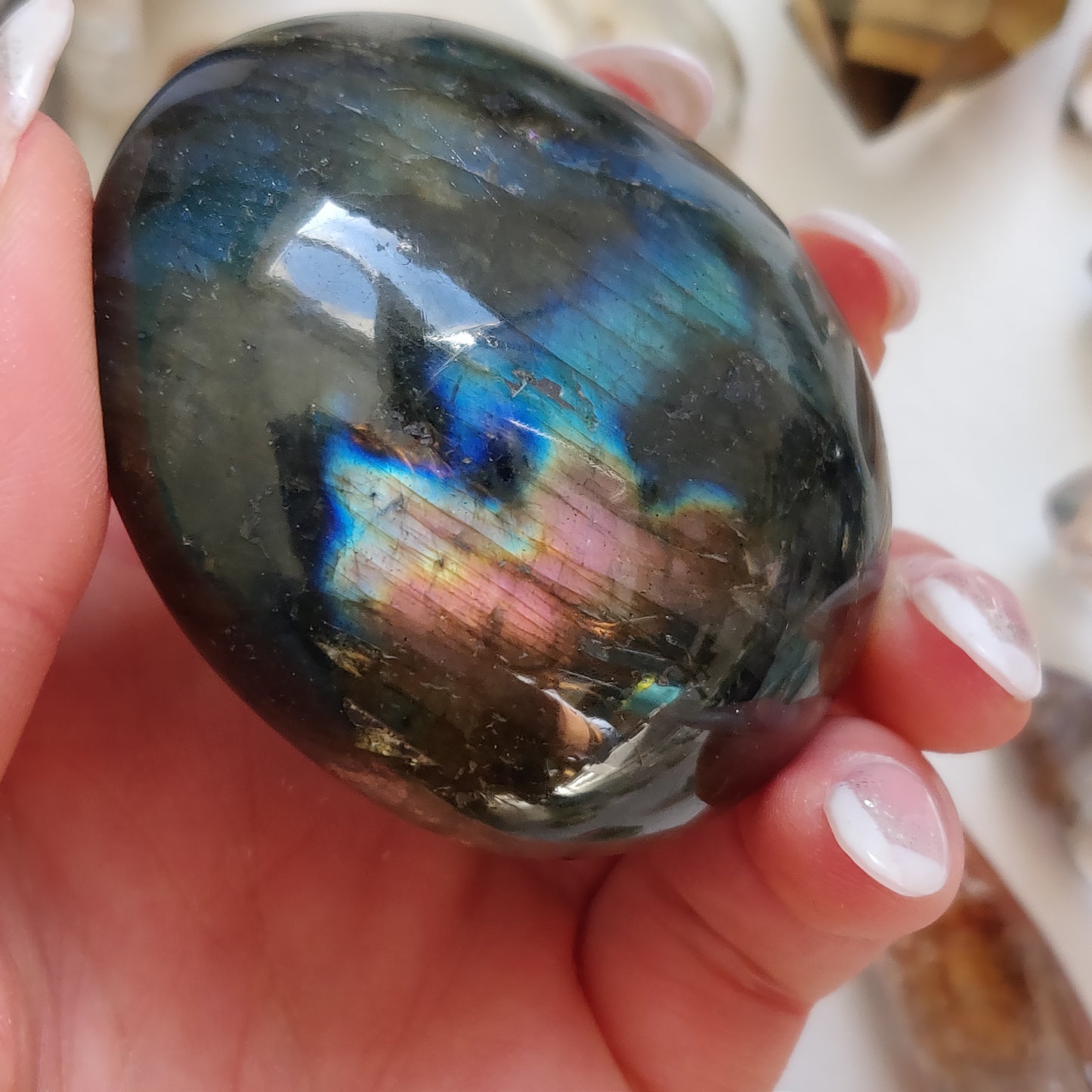 Labradorite Palm Stone (#240) - Simply Affinity