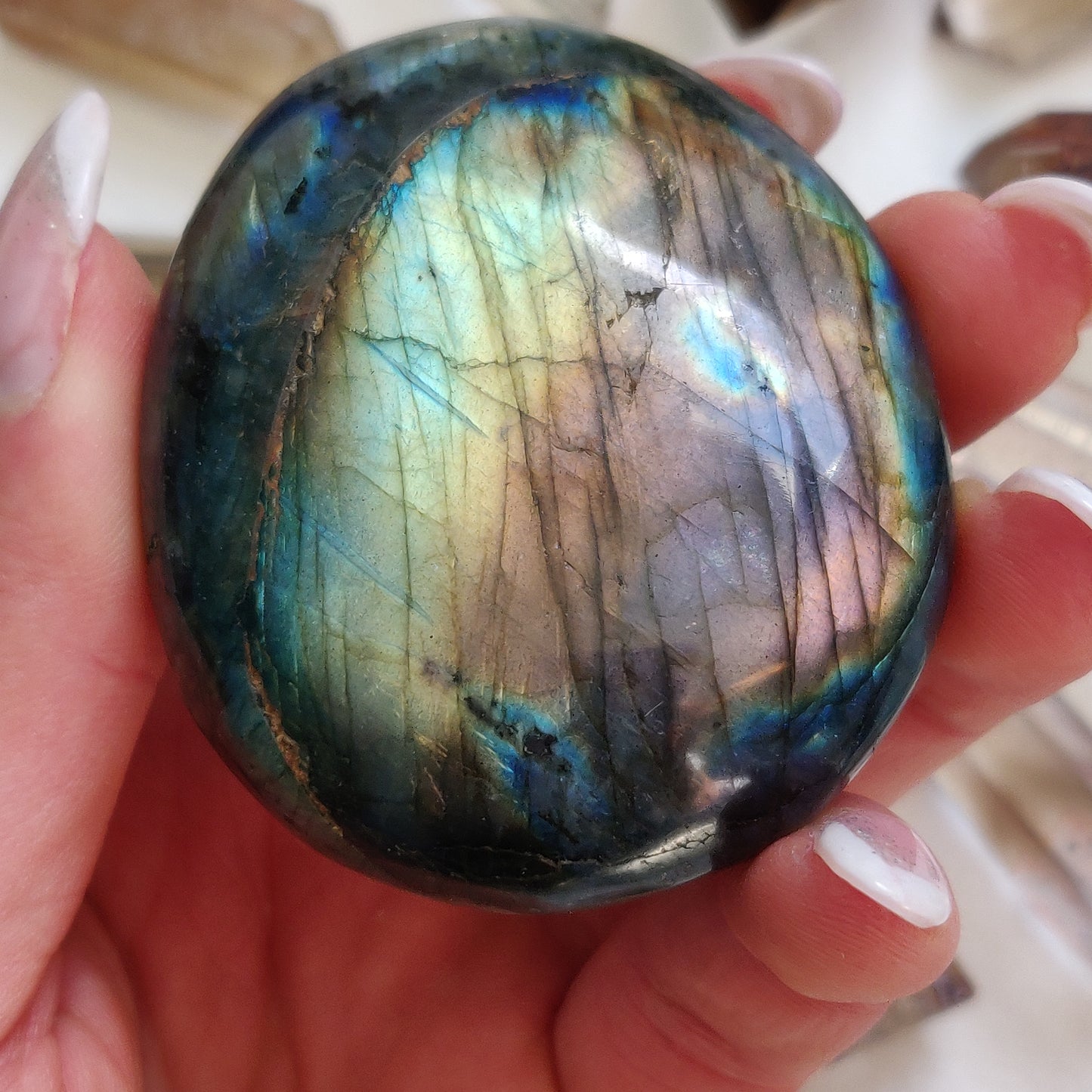 Labradorite Palm Stone (#248) - Simply Affinity