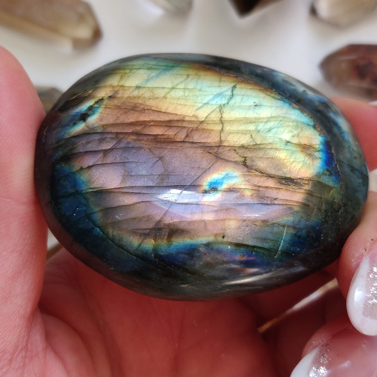 Labradorite Palm Stone (#248) - Simply Affinity