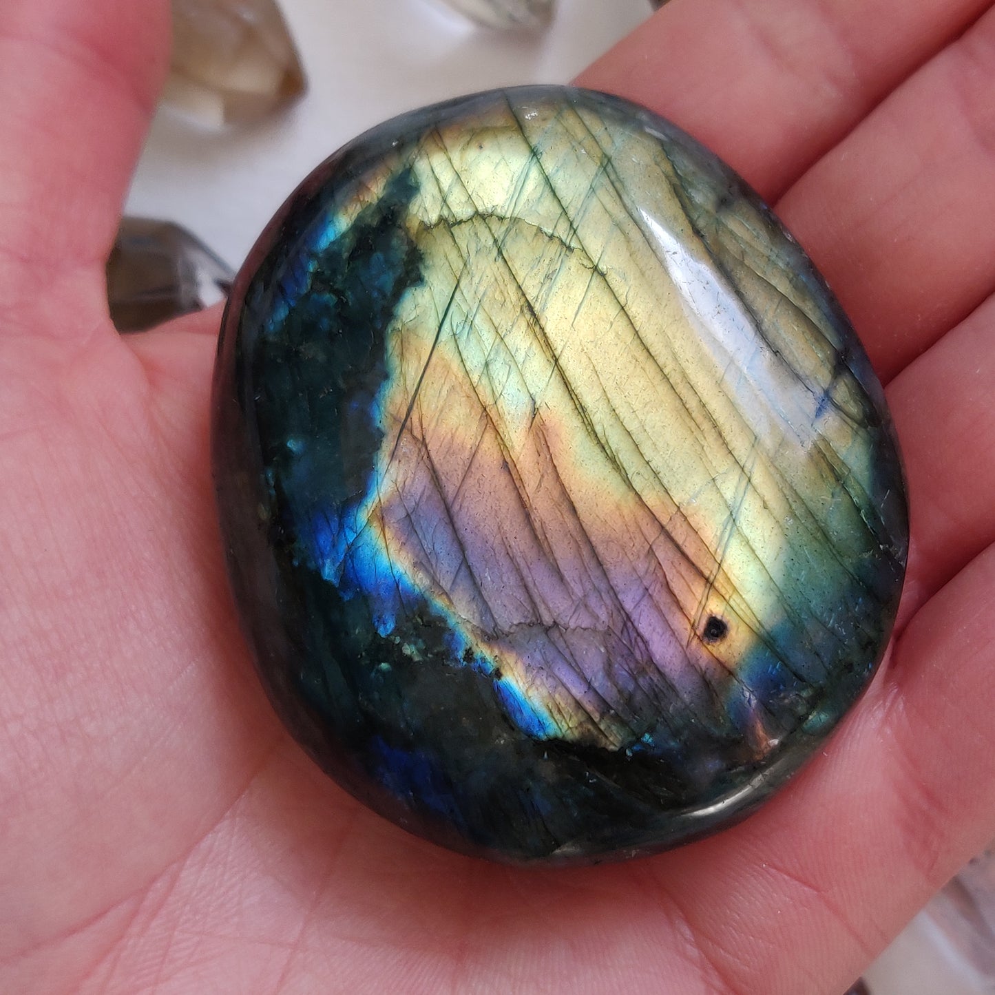 Labradorite Palm Stone (#248) - Simply Affinity