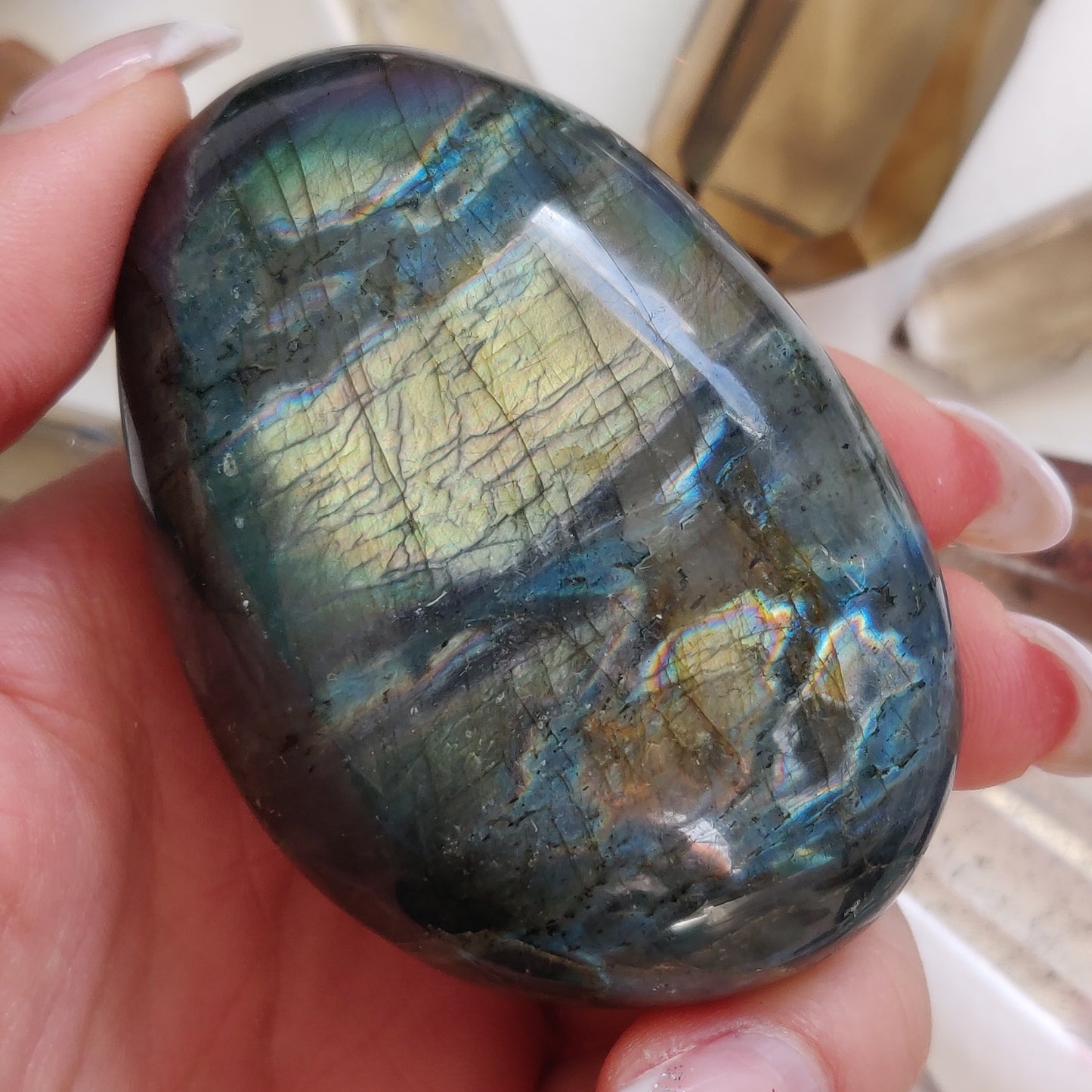 Labradorite Palm Stone (#267) - Simply Affinity