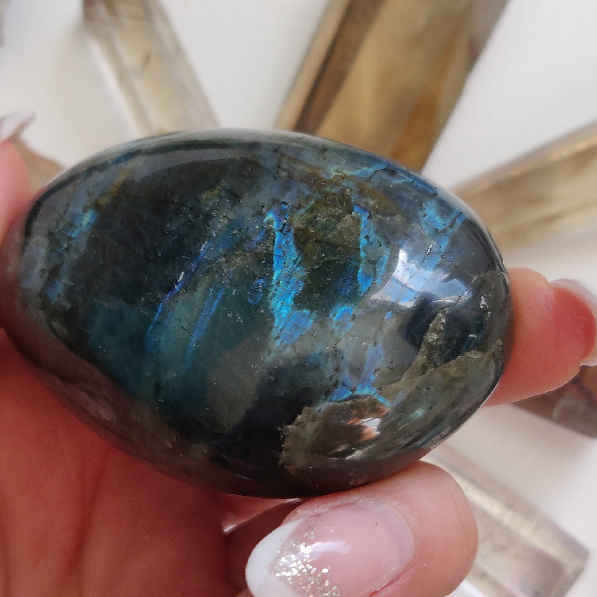 Labradorite Palm Stone (#267) - Simply Affinity