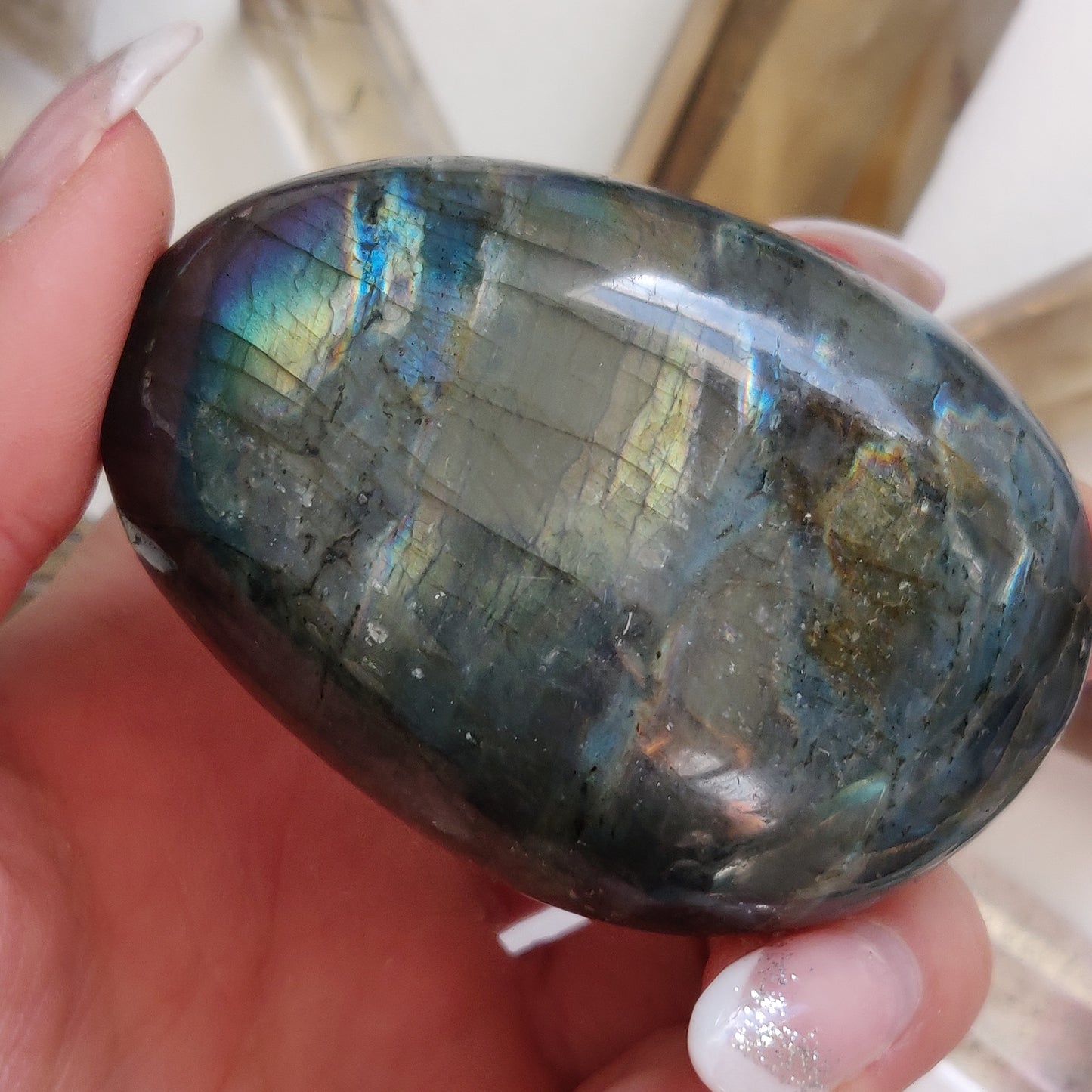 Labradorite Palm Stone (#267) - Simply Affinity