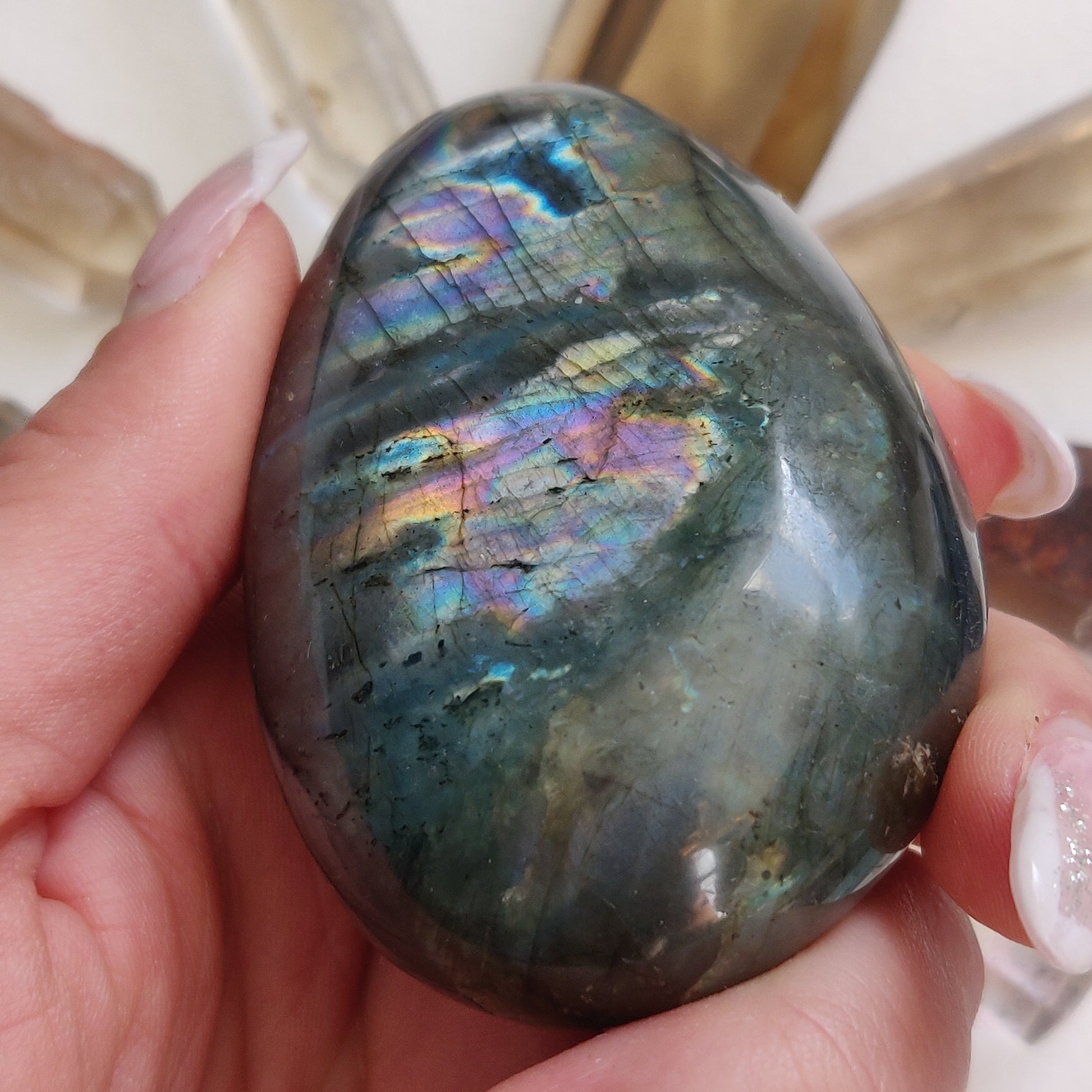 Labradorite Palm Stone (#267) - Simply Affinity