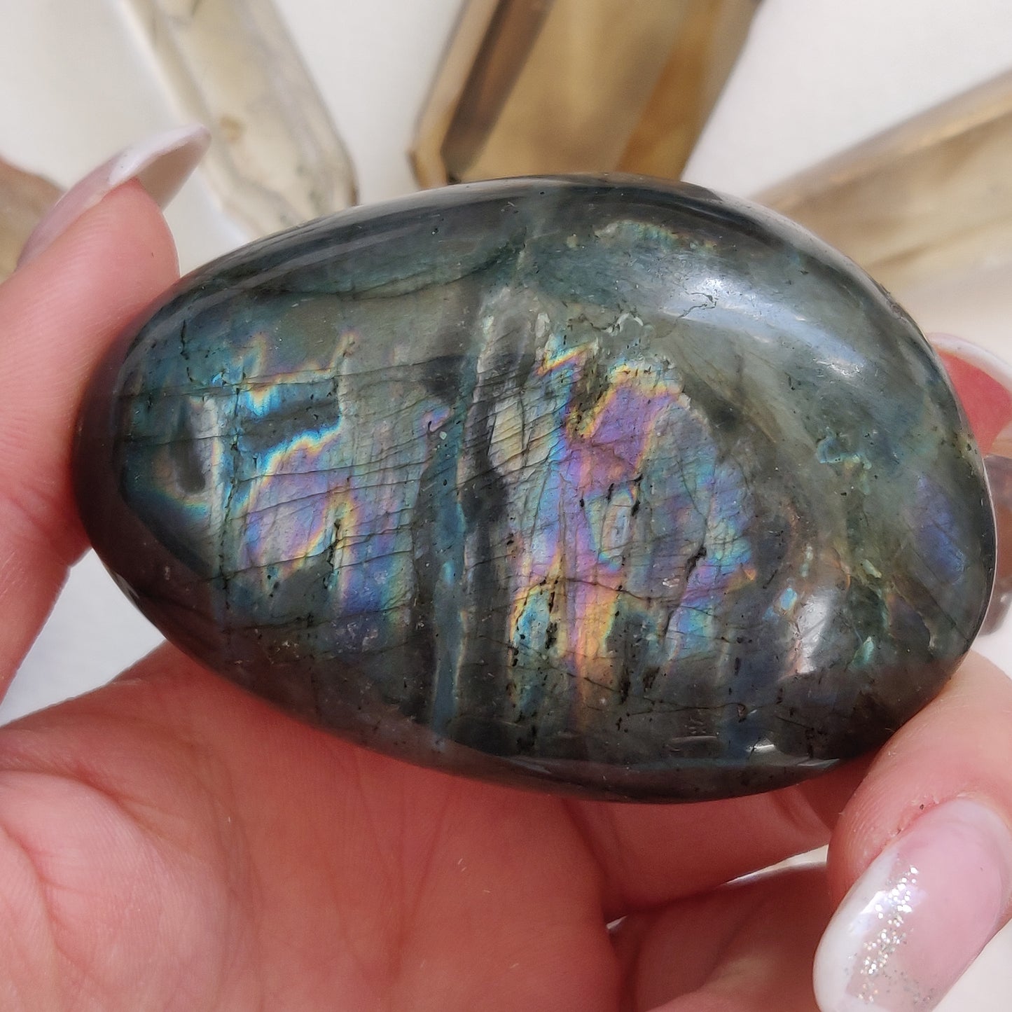 Labradorite Palm Stone (#267) - Simply Affinity