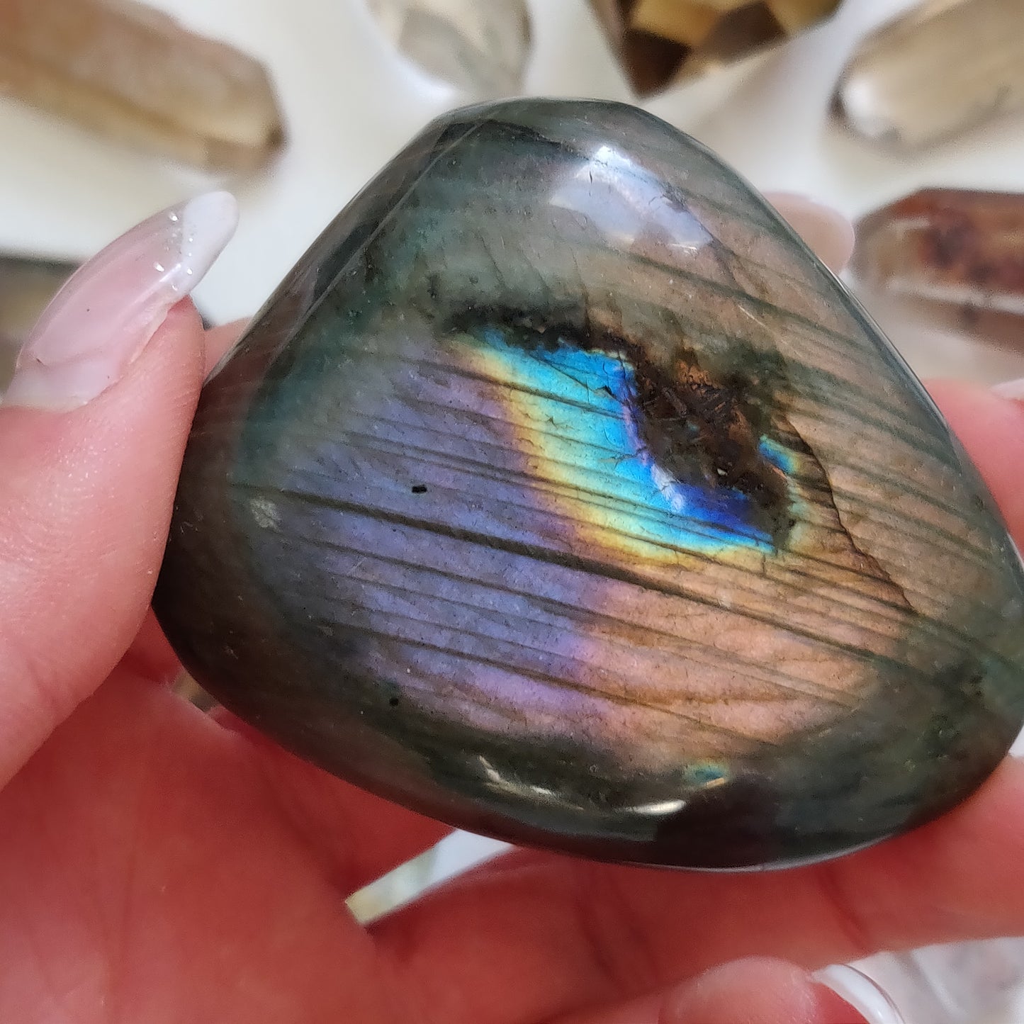 Labradorite Palm Stone (#276) - Simply Affinity