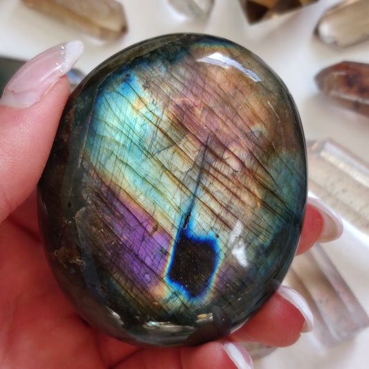 Labradorite Palm Stone (#279) - Simply Affinity