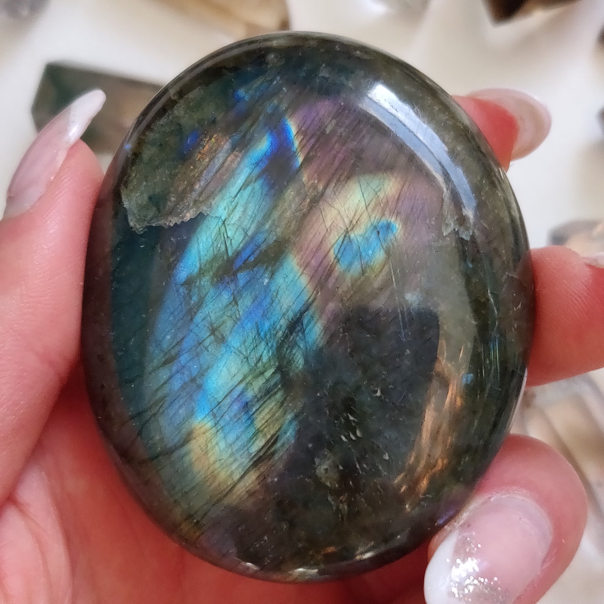 Labradorite Palm Stone (#279) - Simply Affinity